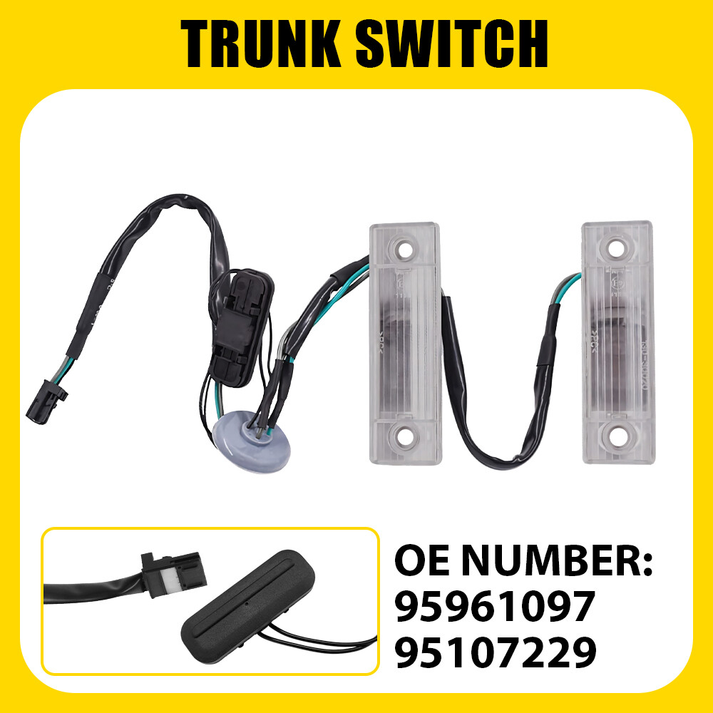 Trunk Release Switch Button With License Plate Lamp For 2011-2016 Chevy Cruze E