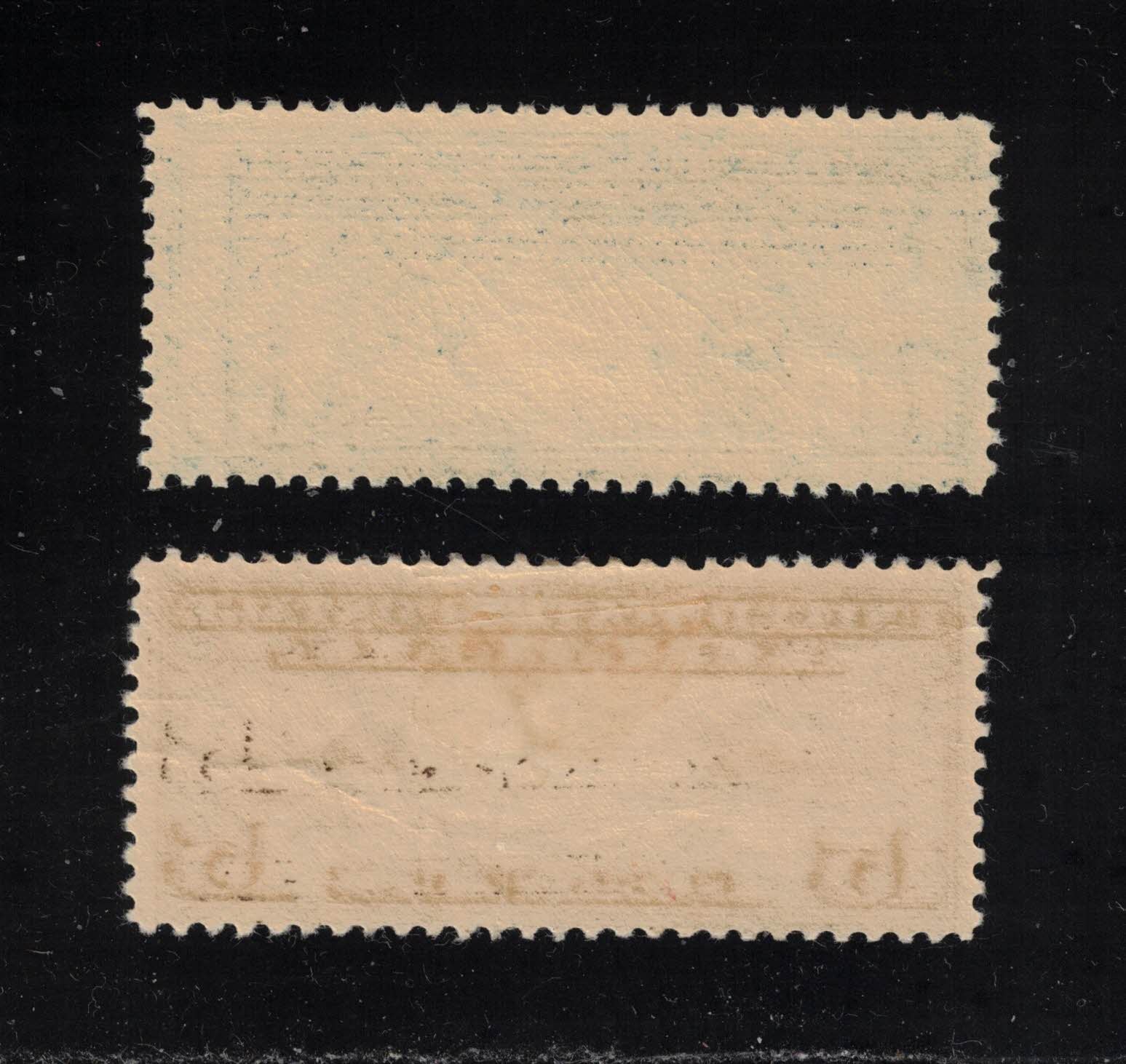 US Airmail Stamps Scott # C7 NH & C8 H US Map and Mail Planes - Mint OG - VF