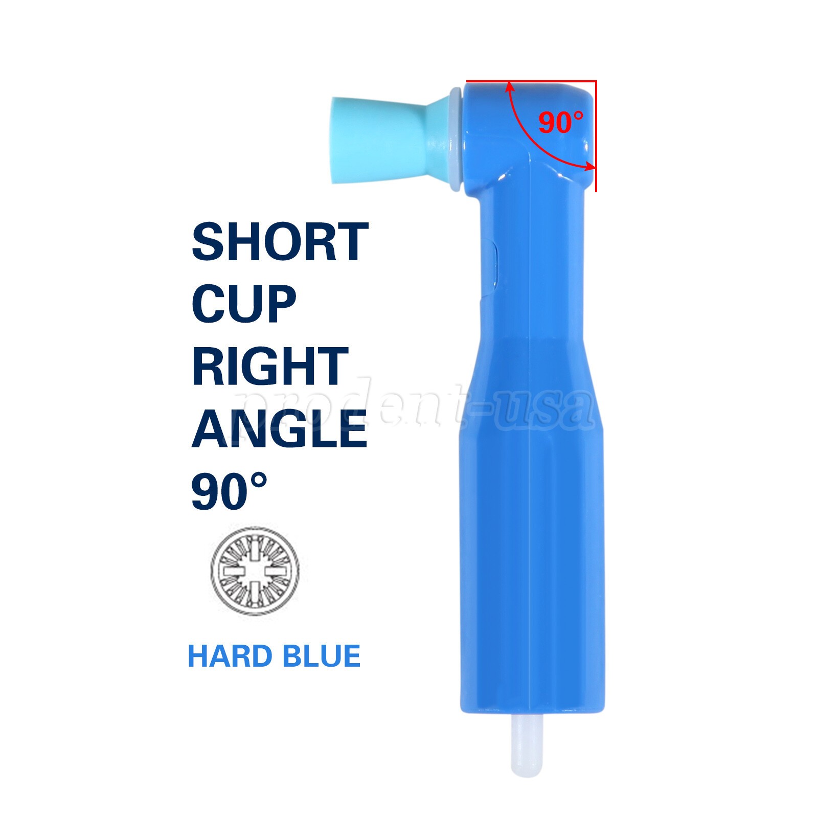 1000 pcs Dental Disposable Prophy Angles Cups Contra Angle Blue Firm Cup st