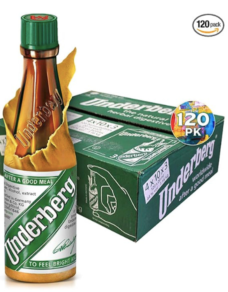 UNDERBERG Herb bitters for digestion 10units x 12btls unit=120btl FREE SHIPPING