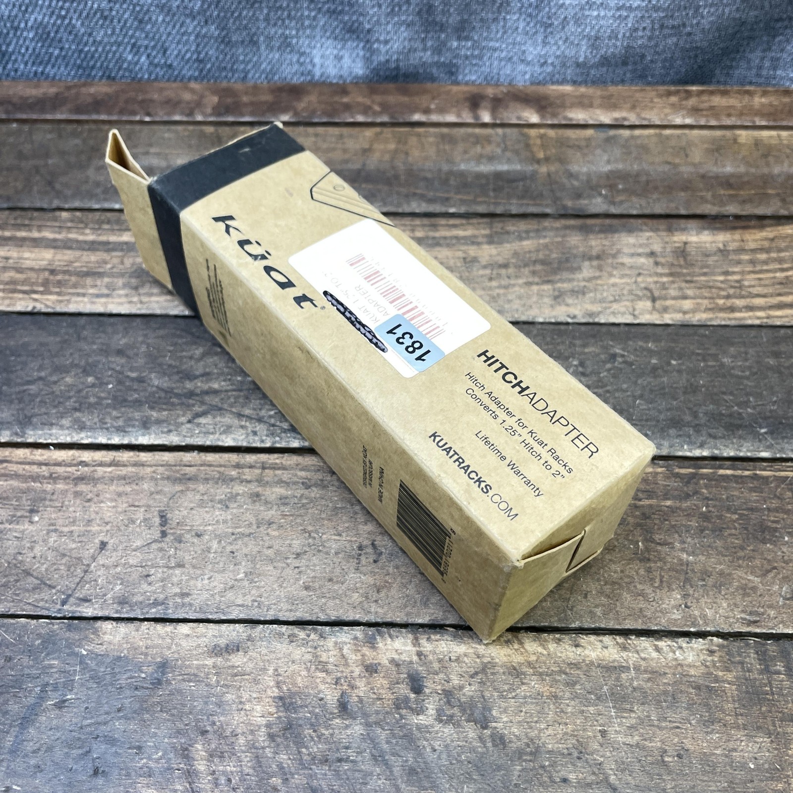 Kuat Hitch Adapter 1.25in To 2in Silver For Kuat Bike Racks Receiver Rack