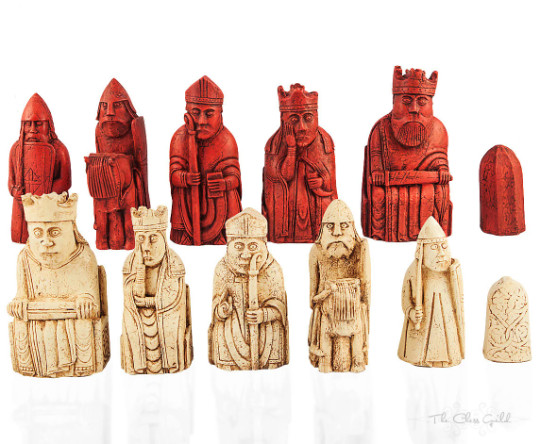 Isle of Lewis Chessmen,1:1 Replica, Set, British Museum Set