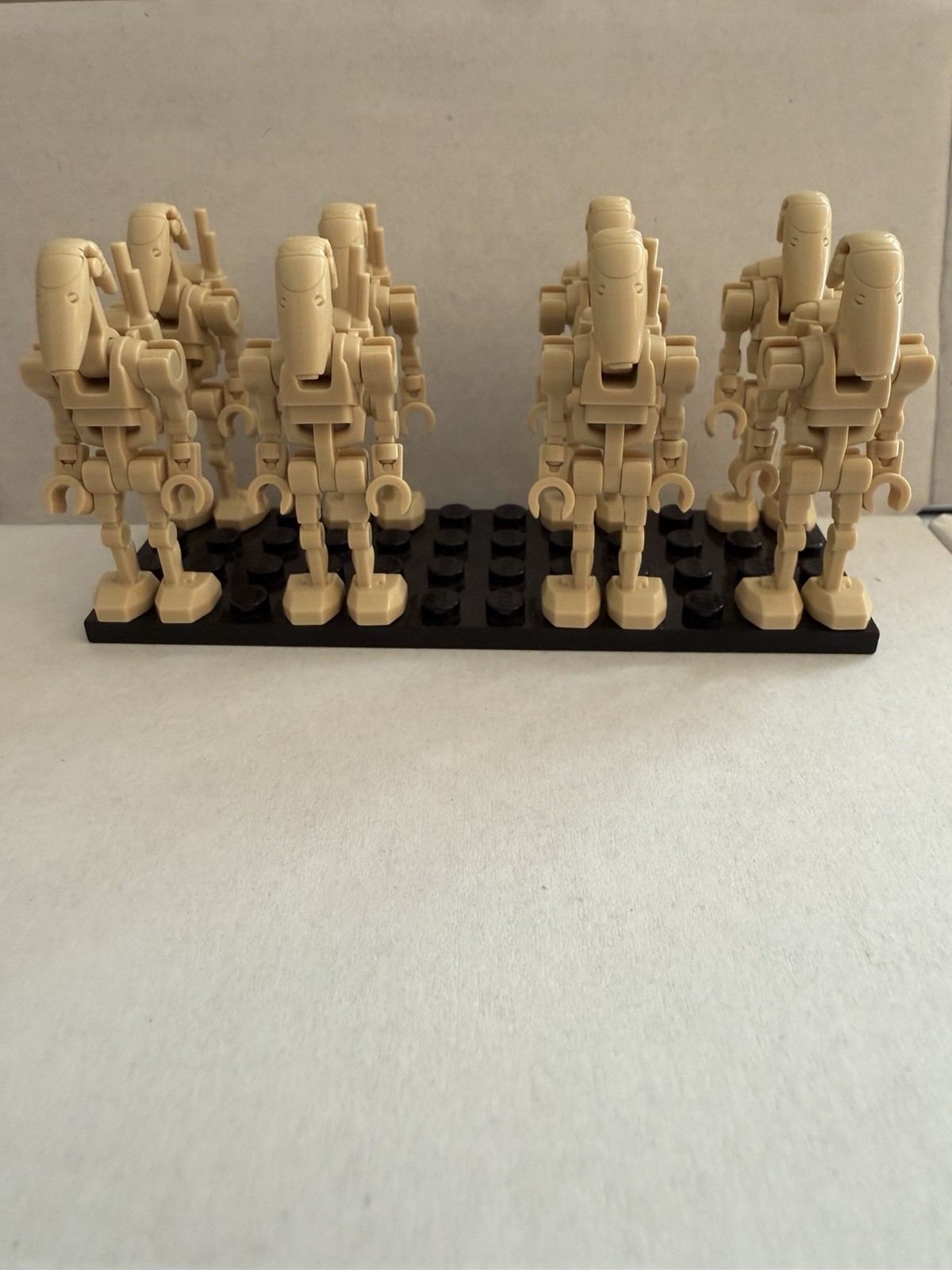 Clone Army Customs Combat Clanker Droids - 8 Pack Of Tan Droids