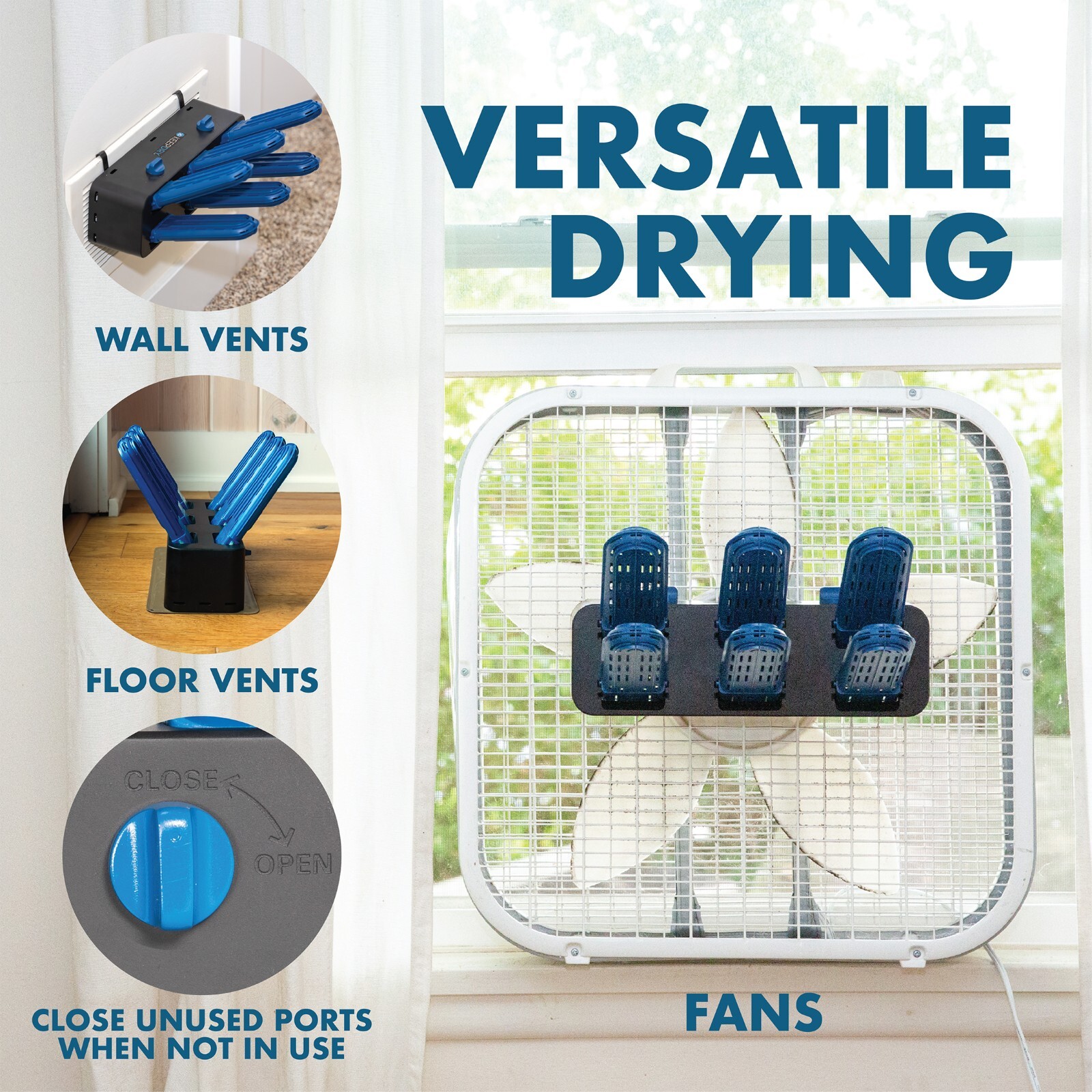 KEEPDRY Glove Dryer - Eco-Friendly Vent Drying Rack to Dry Gloves, Shoes, Hats,