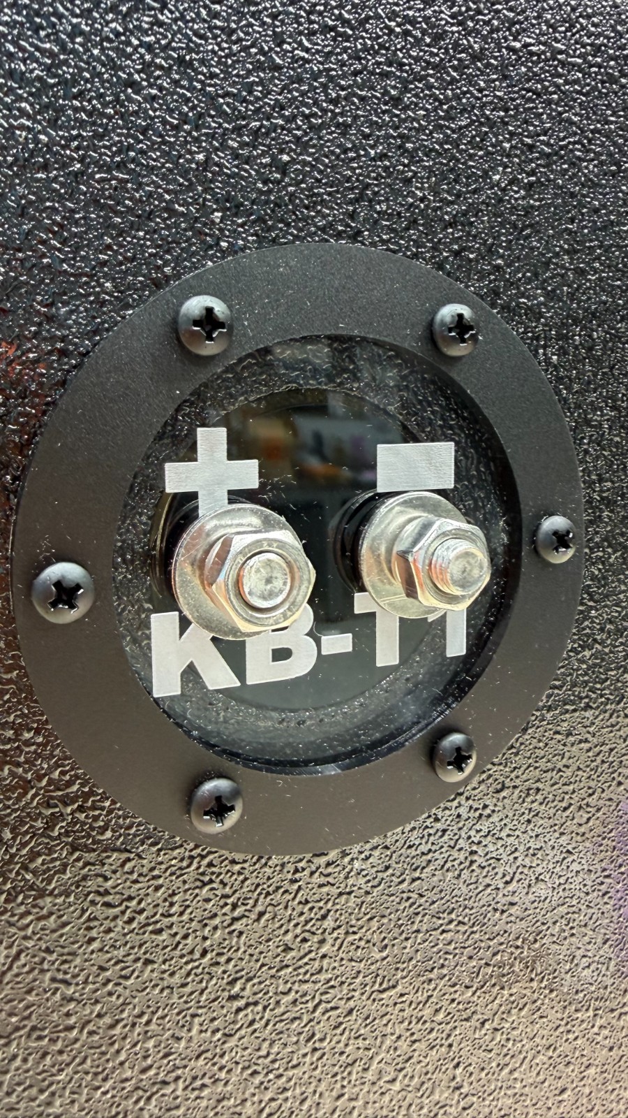 Round Subwoofer Speaker Box Terminal Cup Single Input KB-T1