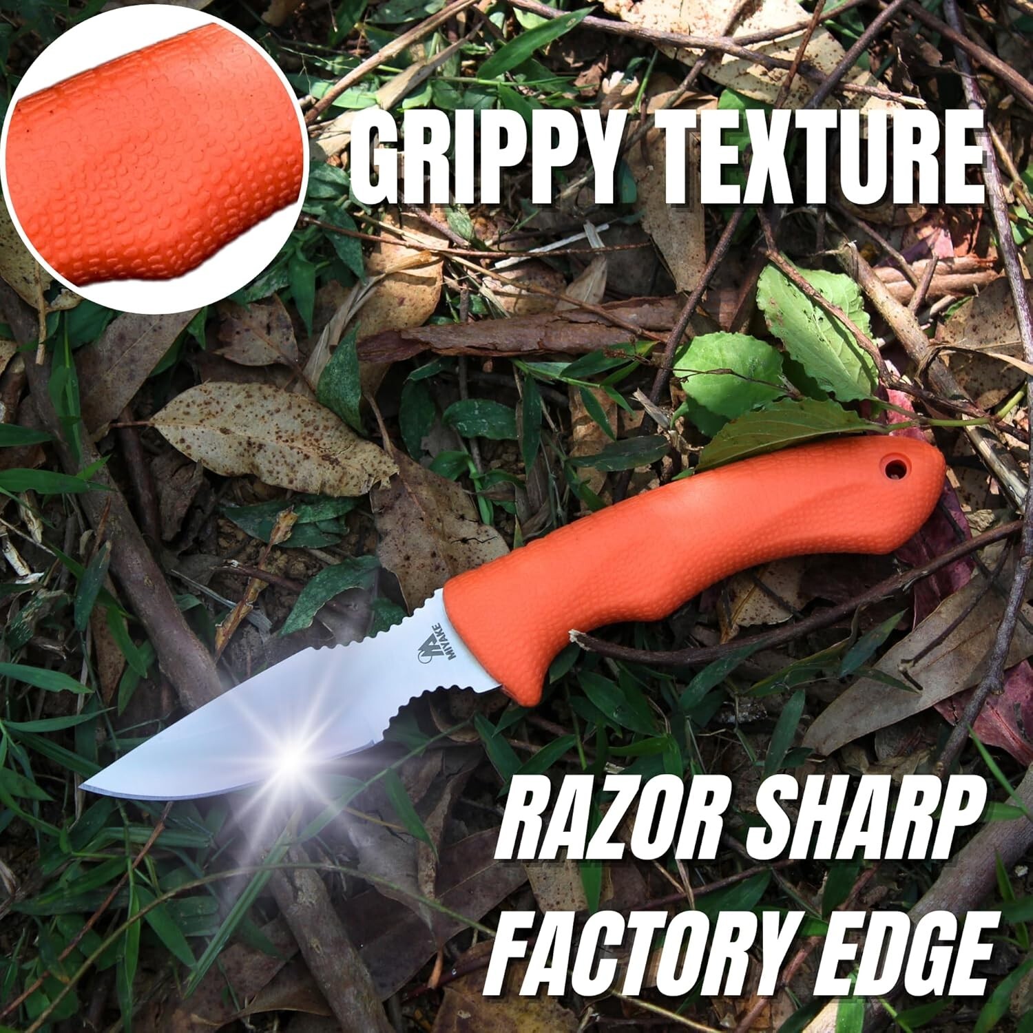 4PC Hunting Knife Set Field Dressing Kit – Deer Elk Gut Hook Skinning Knives