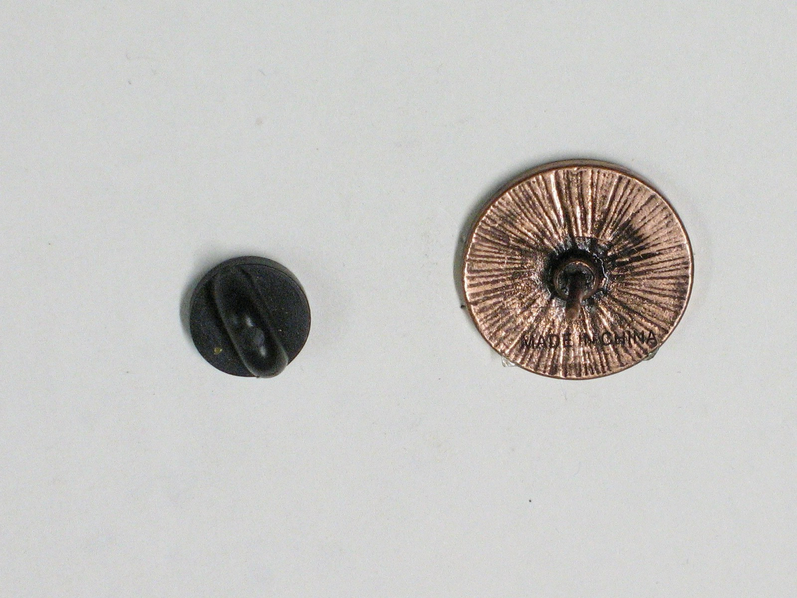 Vintage Copper Tone American Eagle Lapel Hat Pinback