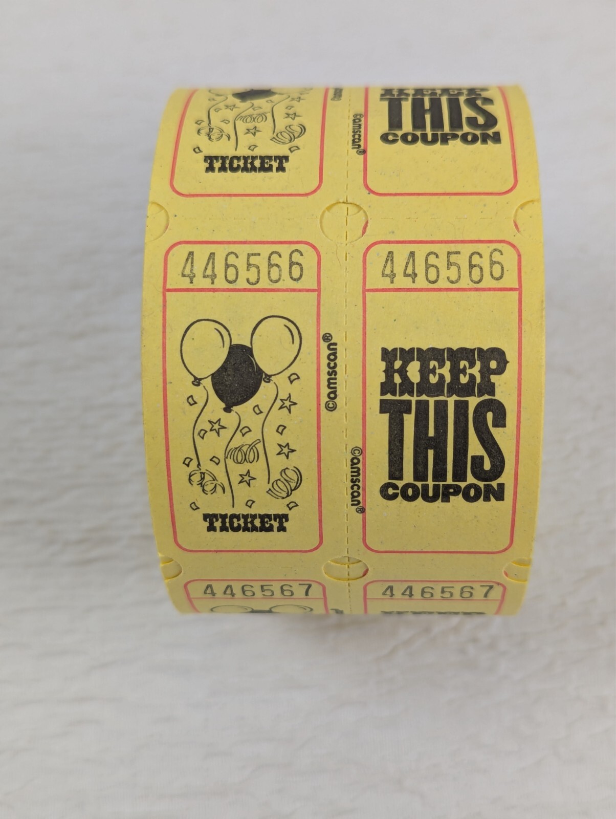 Raffle Tickets - 5 Rolls - Event Drawings - School Carnivals - Numbered