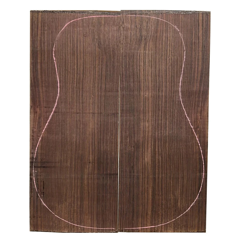 Lot Of 5, Indian Rosewood Guitar Back Sets - Classical/Dreadnought | A Grade