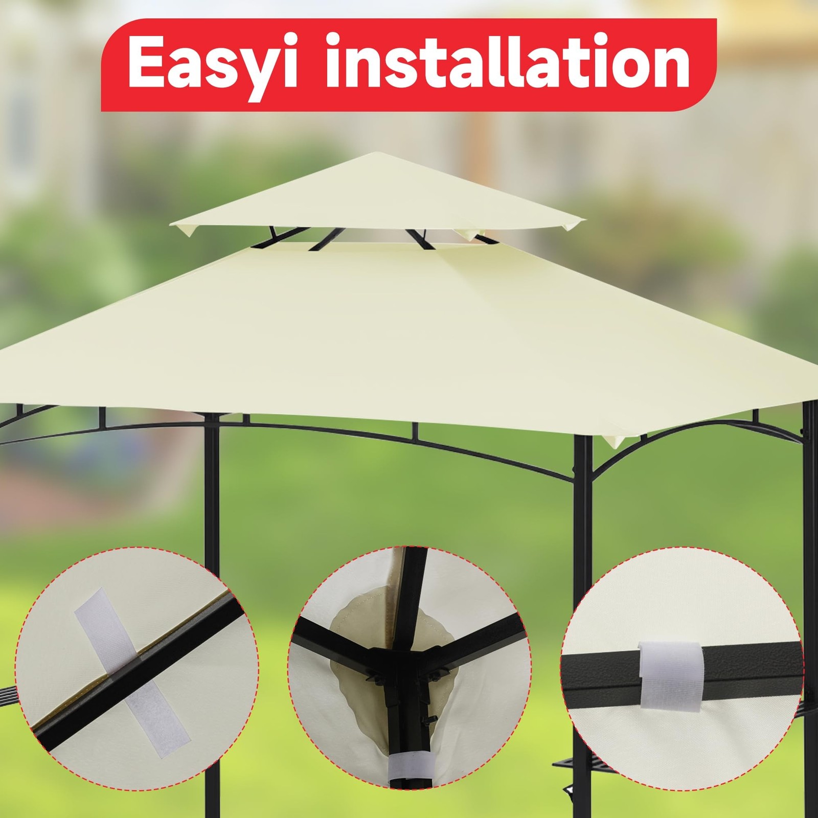 Gazebo Canopy Replacement Top - Grill Gazebo Replacement Canopy Roof – 5x8