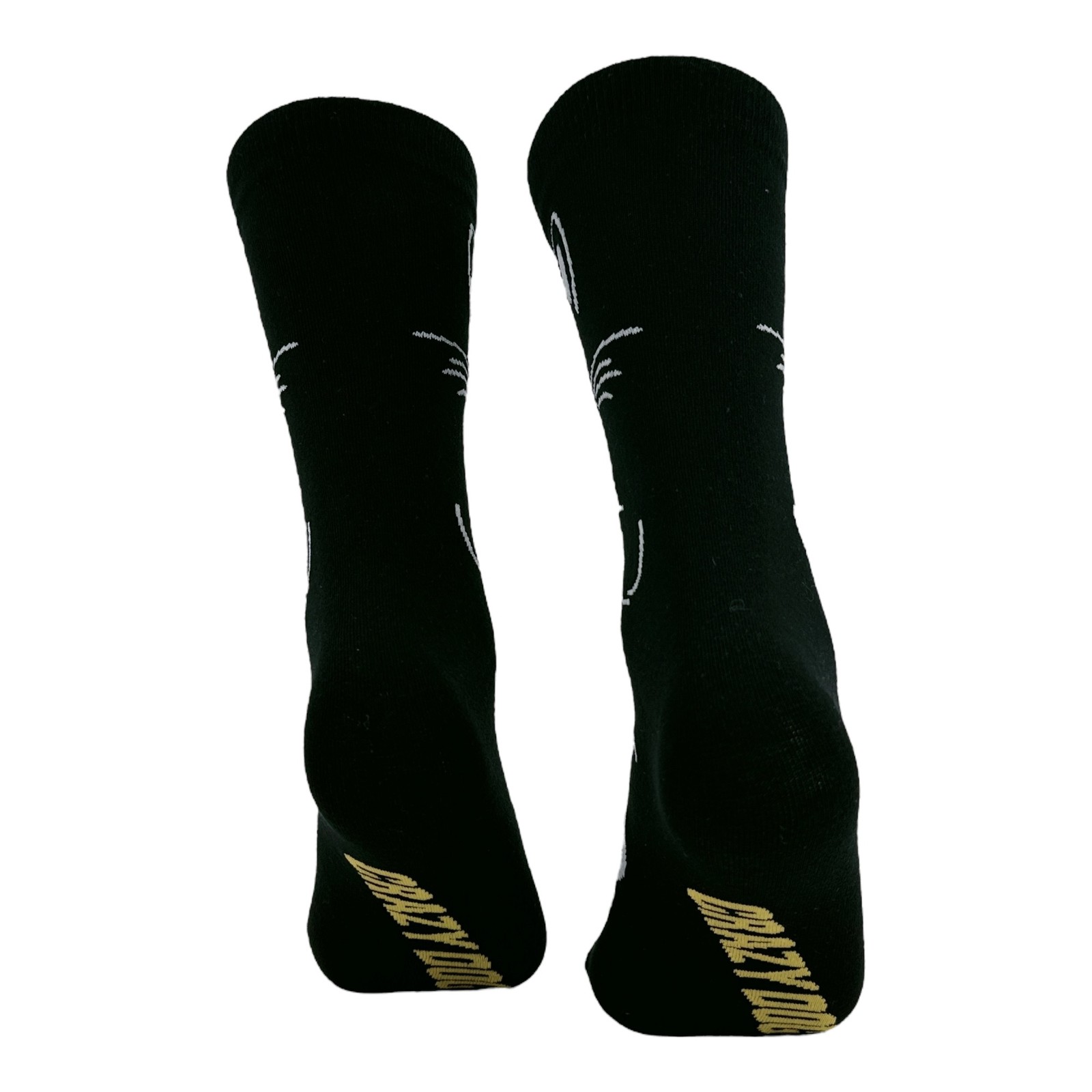 Black Cat Socks Funny Sarcastic Kitten Graphic Novelty Footwear for Ladies