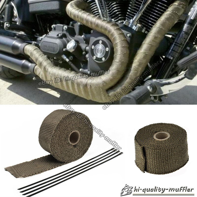 EXHAUST HEADER TURBO MANIFOLD PIPE LAVA HEAT SHIELD WRAP TAPE 16.5 FT * 2"