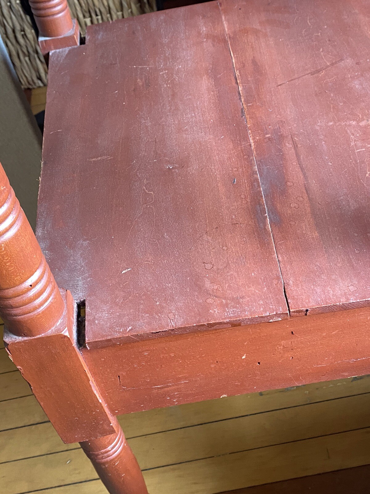 Antique Washstand w Birdseye Maple Drawer 19th Century Sheraton Style Classical