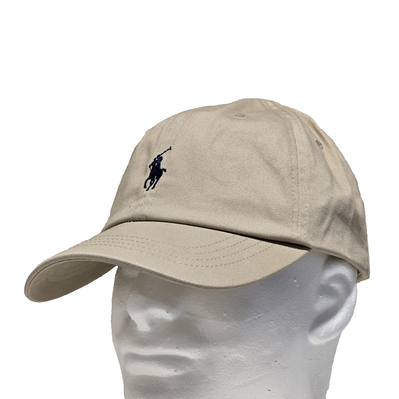 Polo Ralph Lauren Men’s Cotton Chino Ball Cap One Size Beige Blue