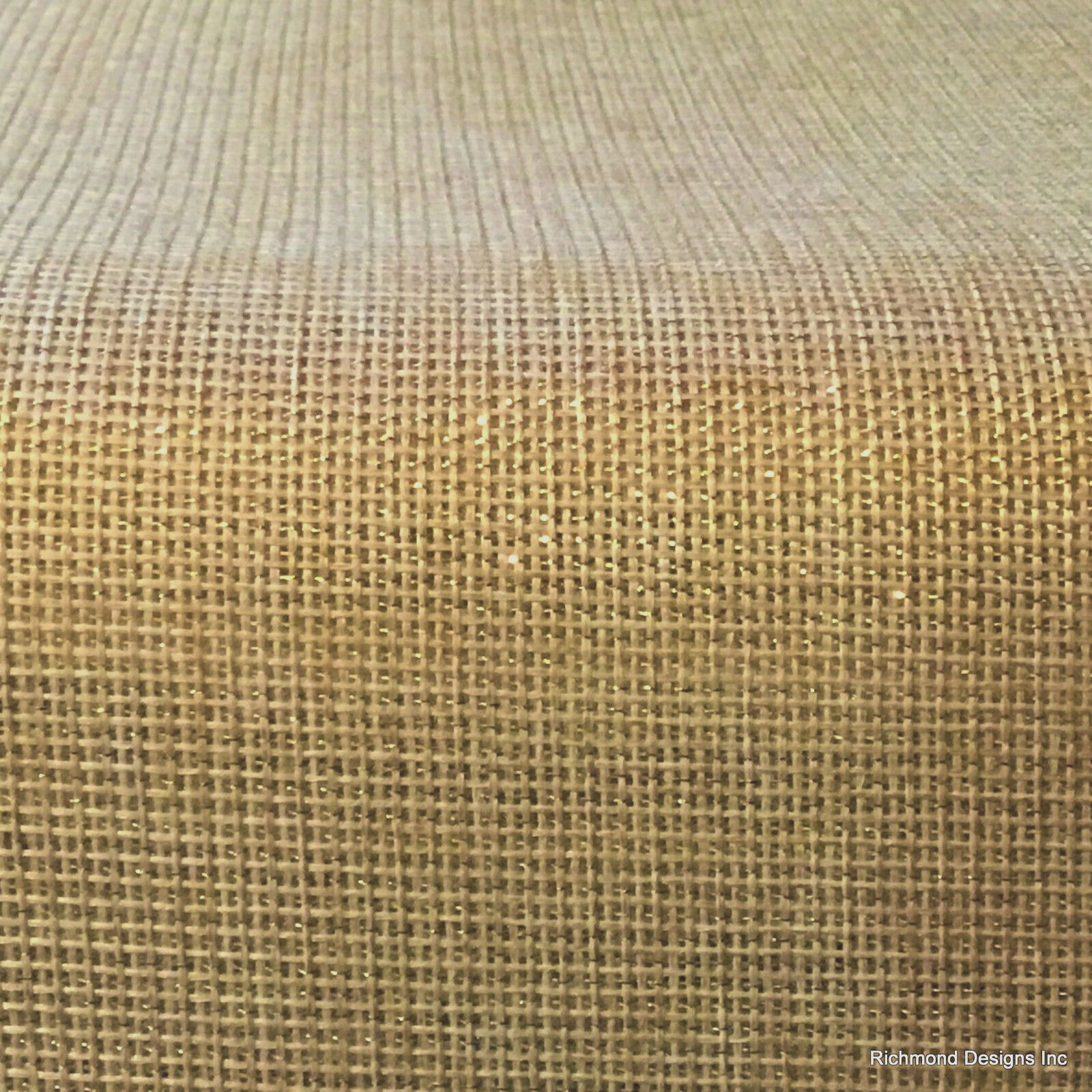 Grille/Speaker cloth, Gold Lurex, 2 for 1 , shipped uncut, 25”x50”