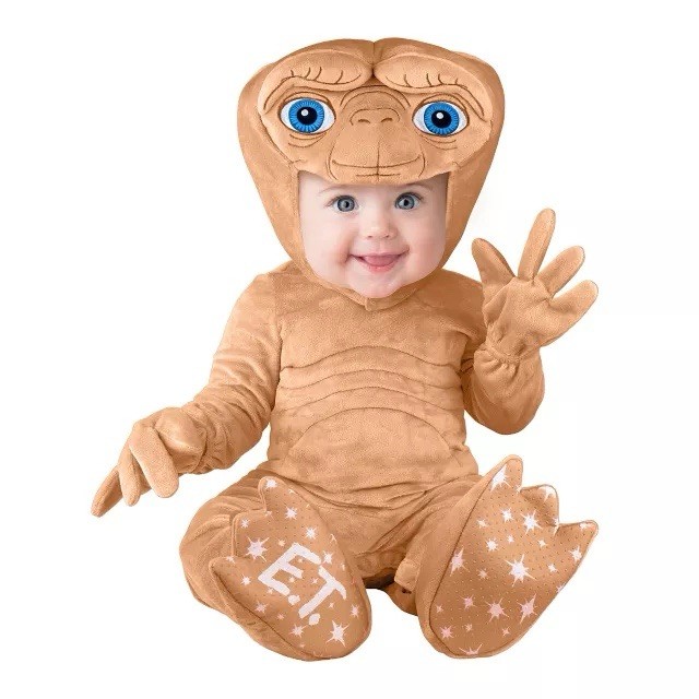 Spirit Halloween Baby E.T. Jumpsuit Costume E.T. The Extra-Terrestrial Size Vary