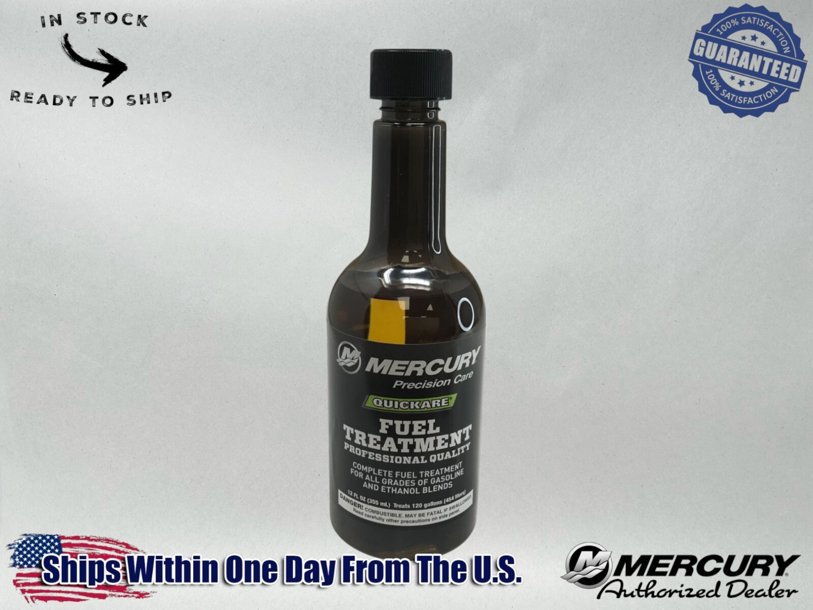 Mercury Genuine OEM Authentic Quickare Fuel Treatment 12 oz 92-8M0047930