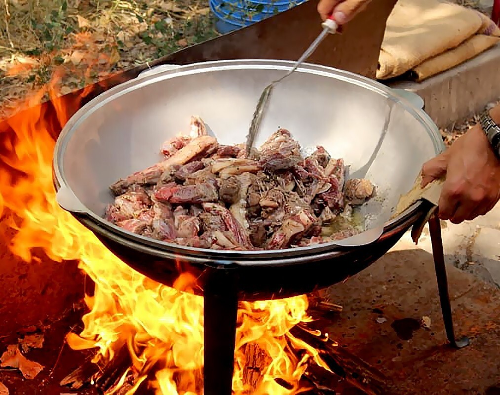Kukmara Aluminum Kazan for Pilaf Plov Uzbeki Tatar Dish Lagman 15L Казан