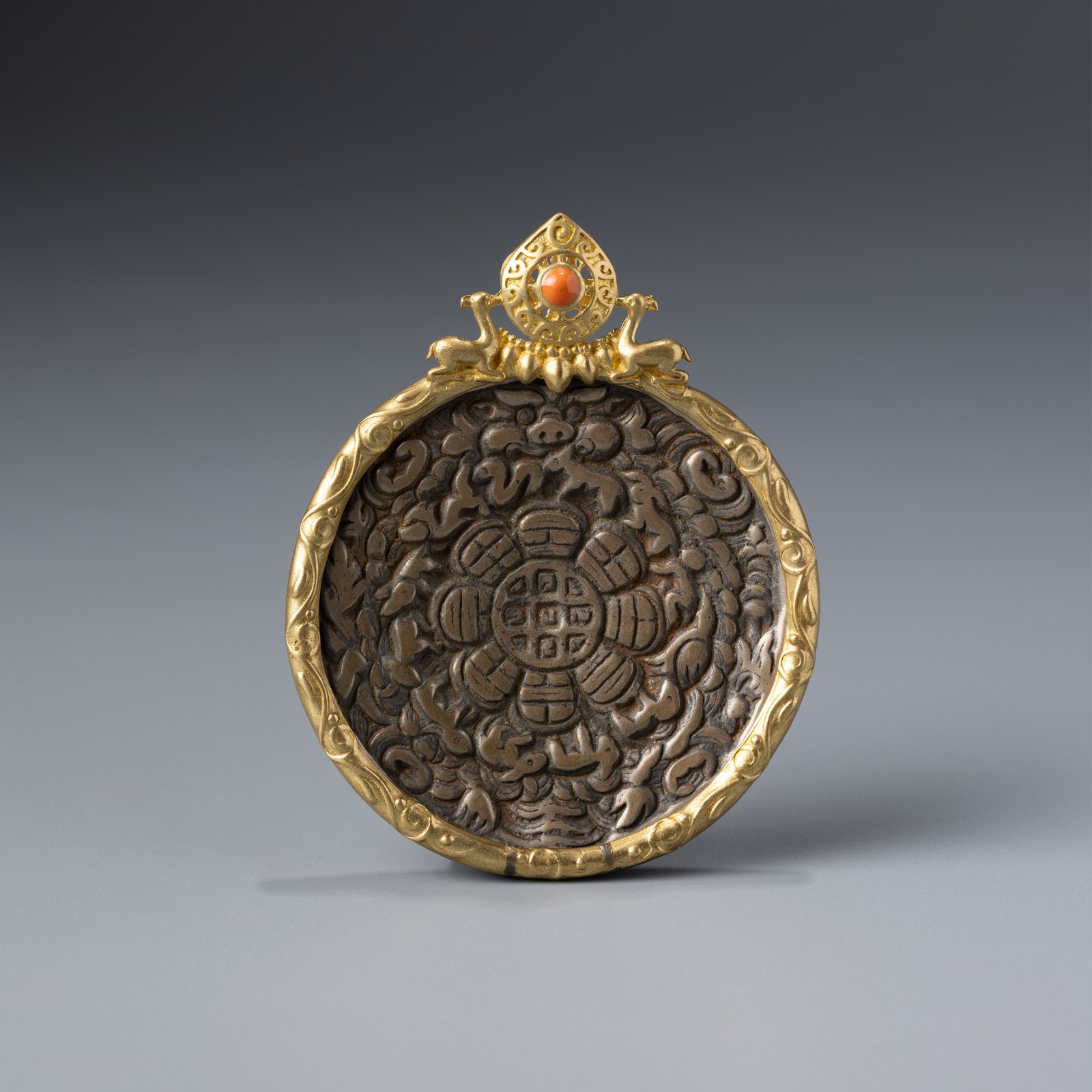 Antique Tibetan Bronze Amulet Pendant