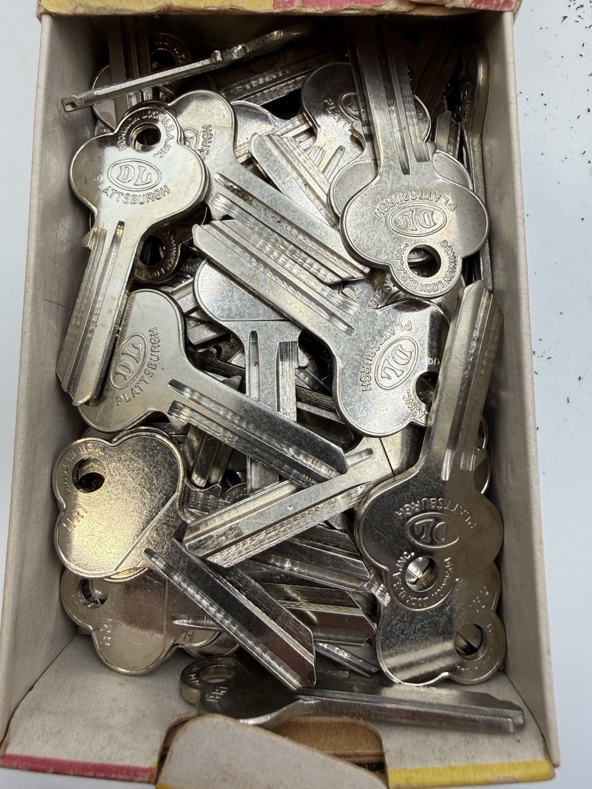 Vintage Lot of 62 ILCO And DL Uncut Key Blanks HR1 Made In Usa