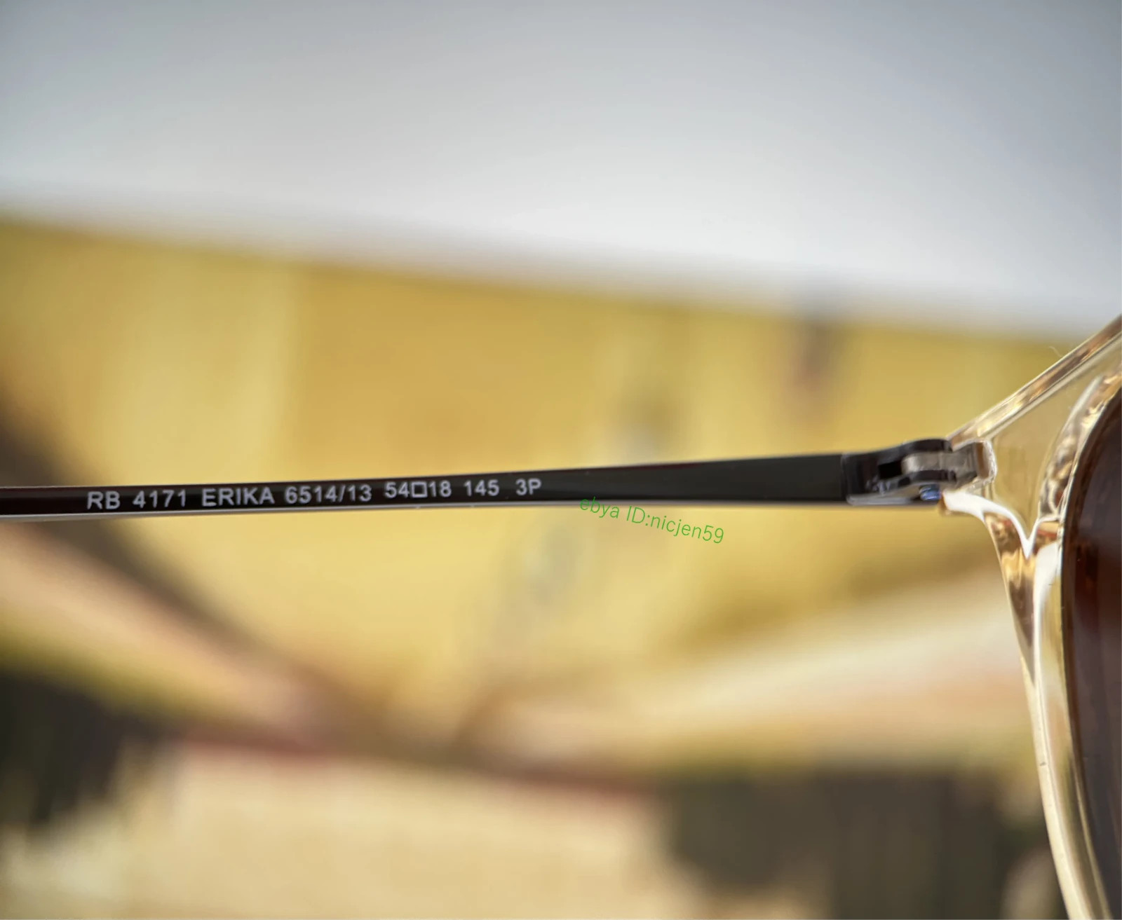 Ray-Ban RB4171P Erika Color Mix Polarized Brown Gradient Sunglasses 6514/13 54mm