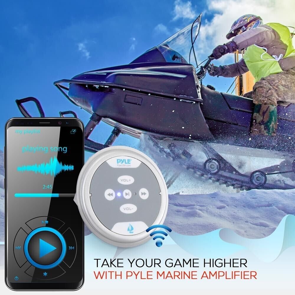 Pyle Hydra Series 2ch 600W Waterproof Marine Amp w/Bluetooth PLMRMBT5S