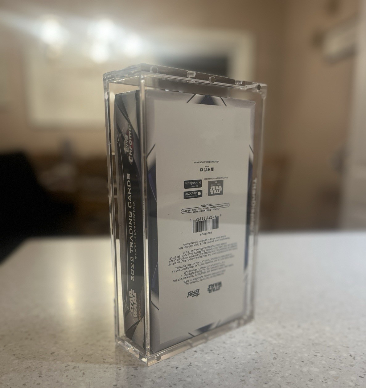 Acrylic Display Case Magnetic FITS 2021 Topps Chrome Star Wars GALAXY Hobby Box