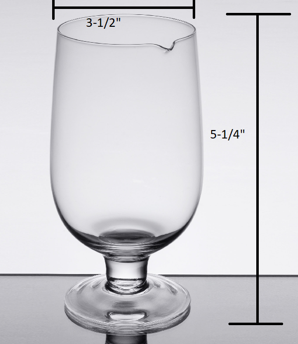 30 oz. Large Cocktail FOOTED STIRRING GLASS Bartender Drink Mixing Pitcher