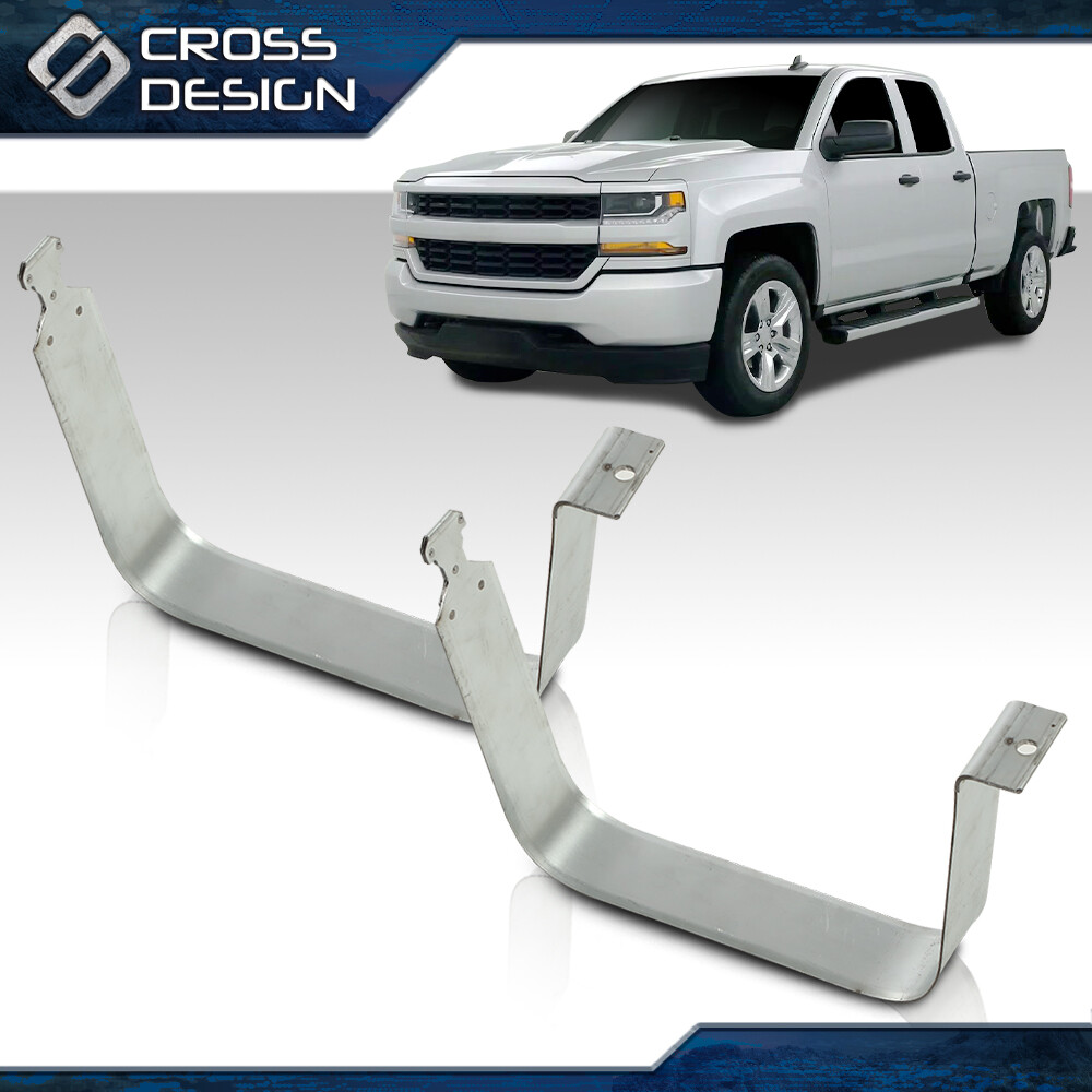 Pair Fuel Tank Straps Fit For 99-19 Chevy Silverado GMC Sierra 1500 2500 3500