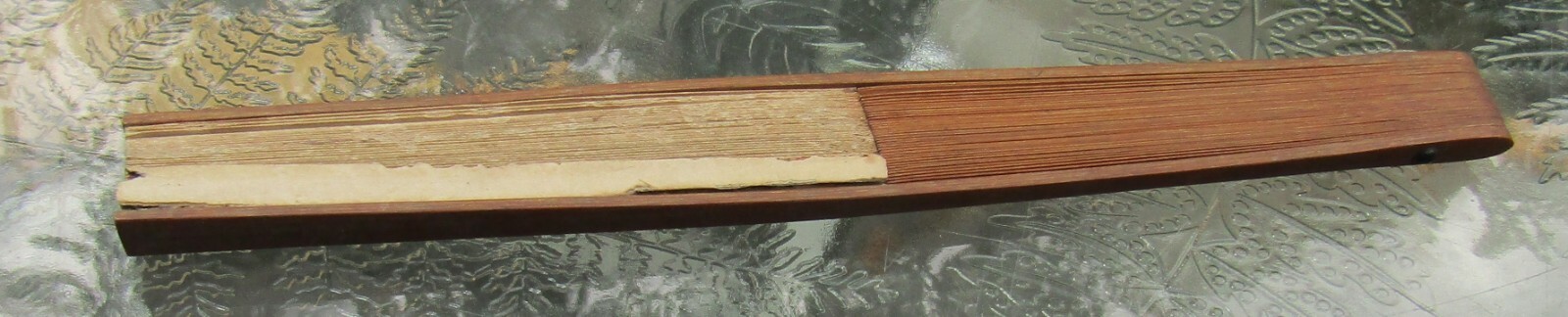 Vintage Tydol Veedol Gasoline Oil Chinese Hand Held Advertising Fan USED rare