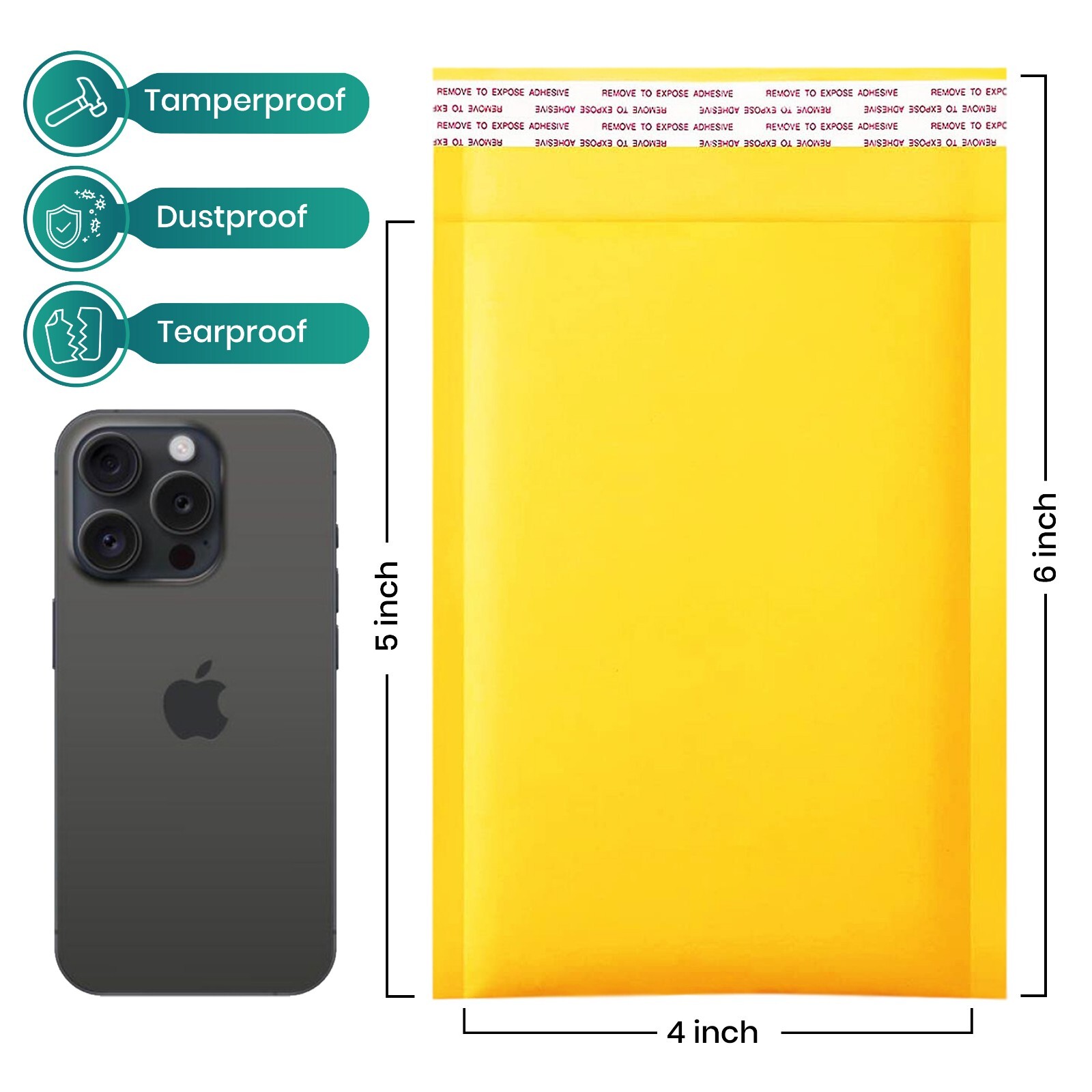 Any Size 50/100/200/500 Kraft Bubble Mailers Padded Envelope Shipping Bags Seal