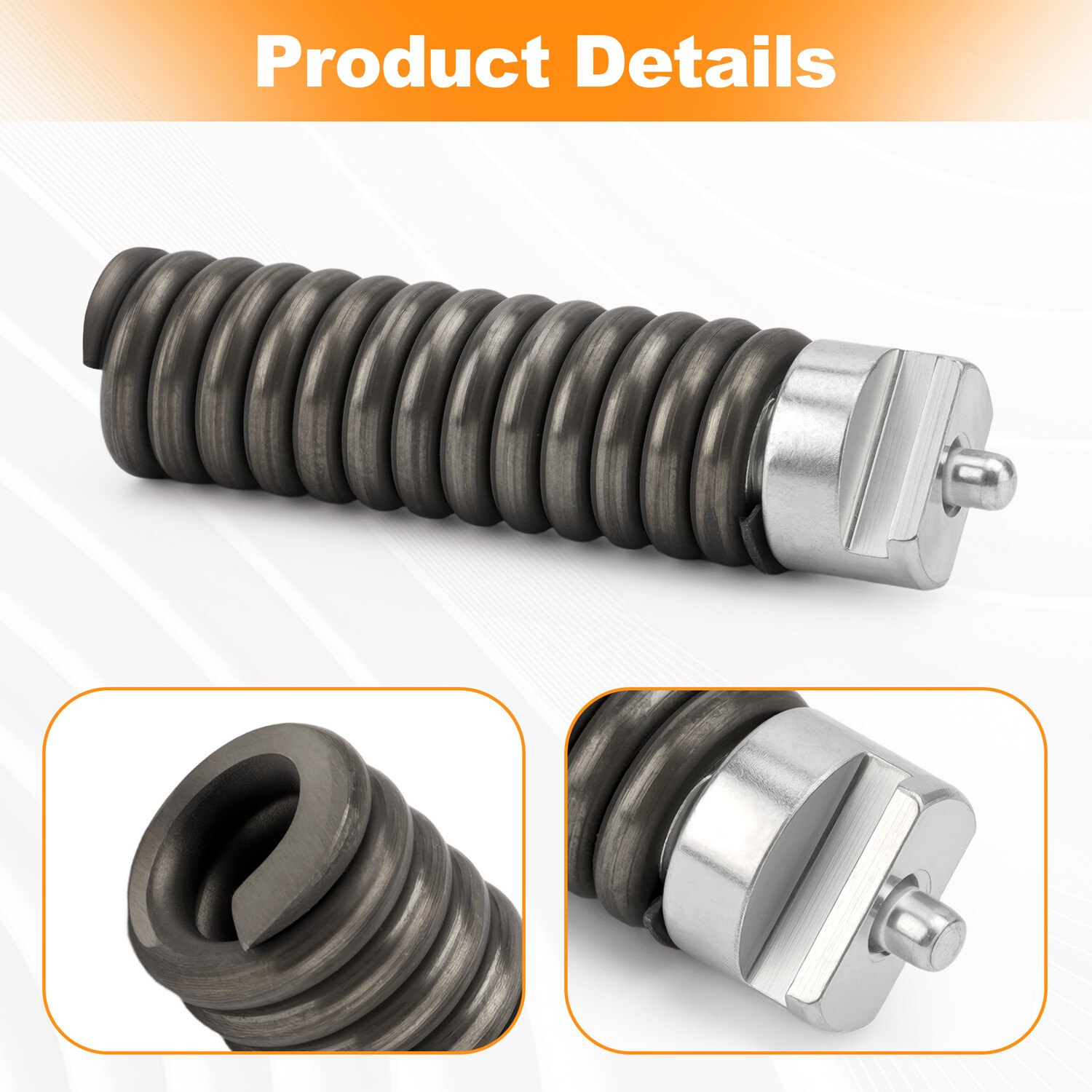 Integral Wound Solid Core Cable Ridgid 91037 3/8" Drain Cleaning Repair End