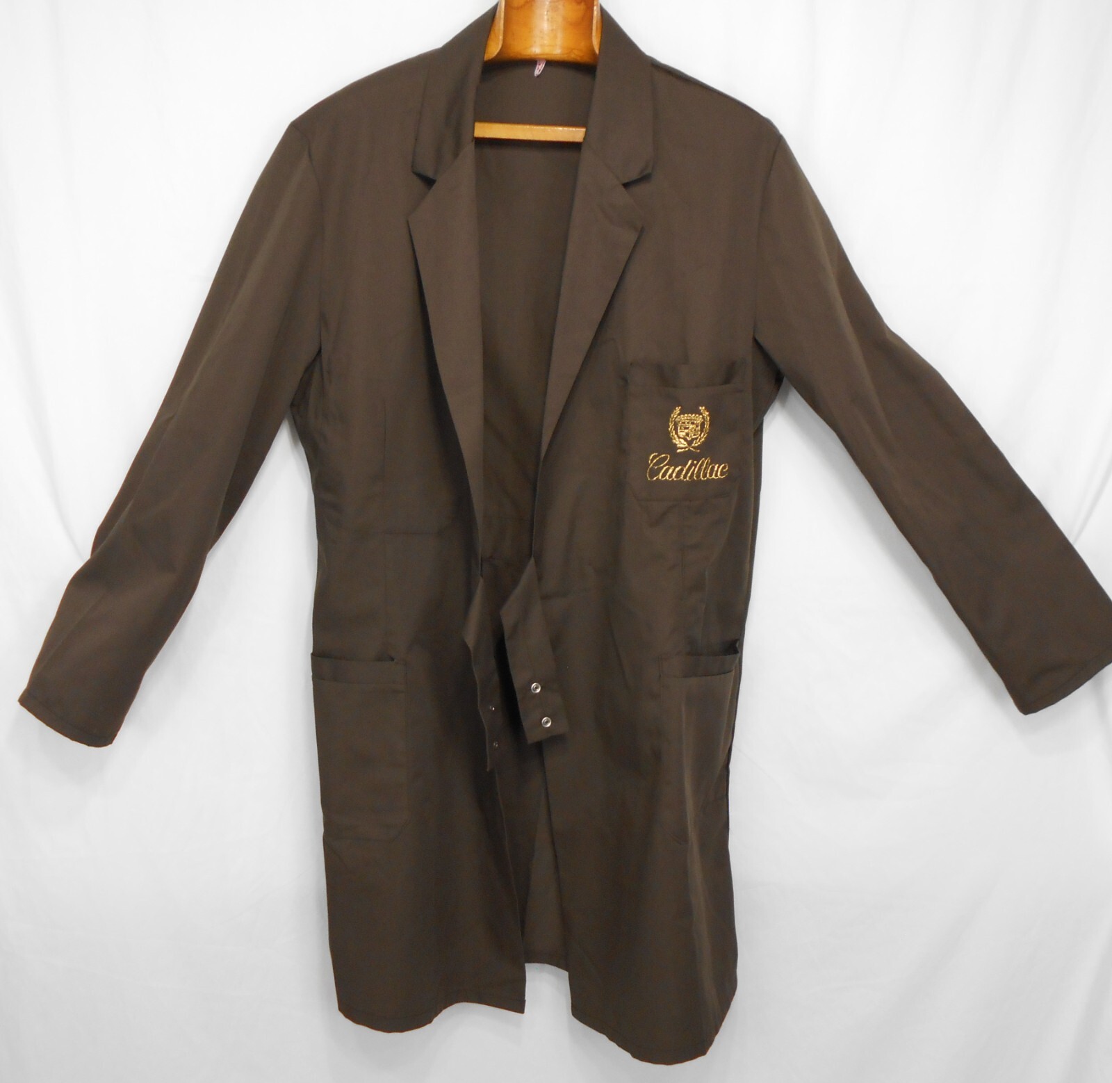 Vintage European Cadillac dealer Service Manager Lab coat uniform 1980's large
