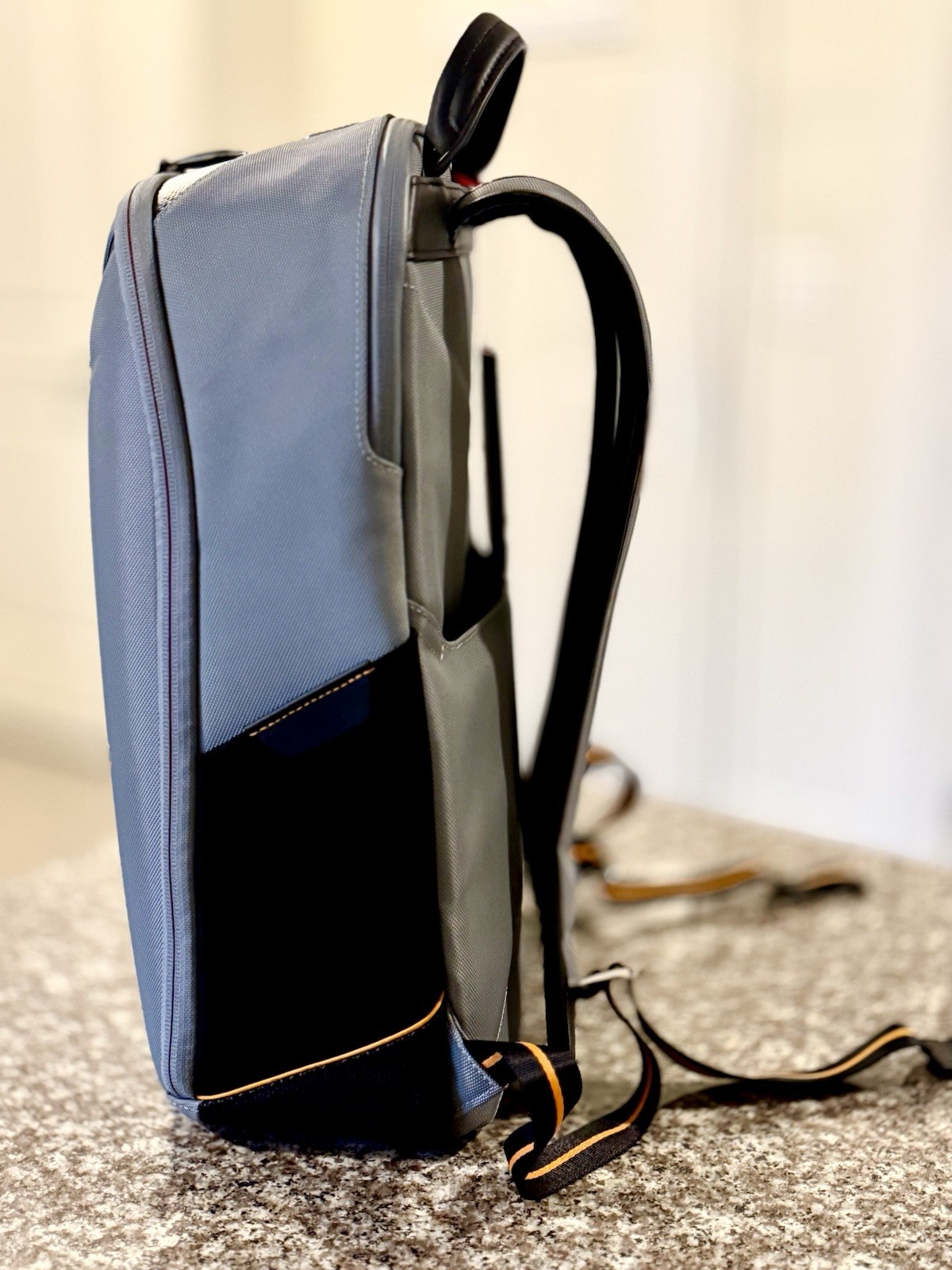 Tumi McLaren VELOCITY 17” Laptop Backpack - Super Gray w/ Papaya Orange