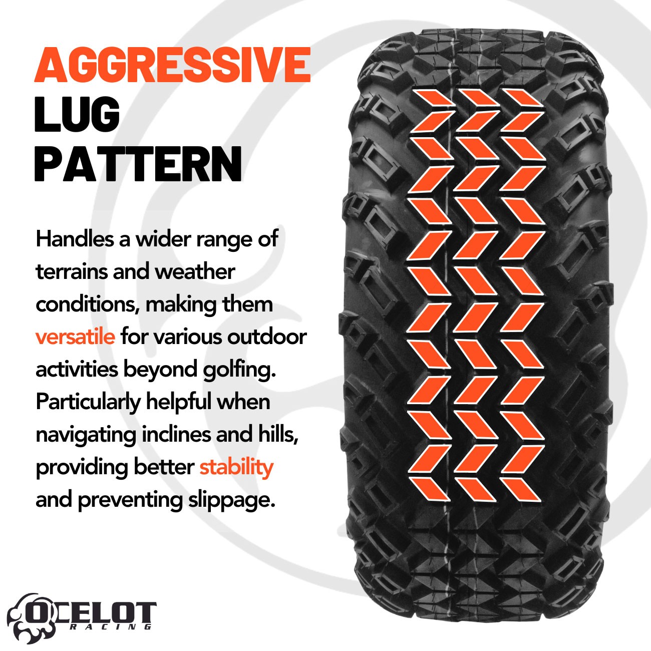 Ocelot Atacama A/T 22x11-12 Golf Cart Tire - Set of 4