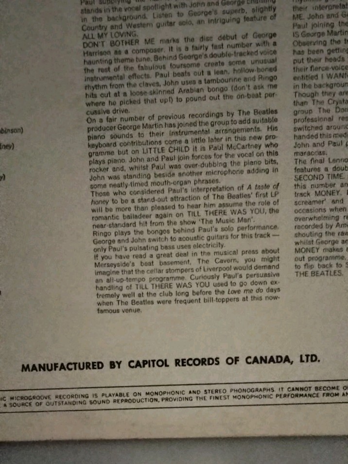 BEATLEMANIA! With The Beatles - Mono Vinyl - T6051 - Canada 1963