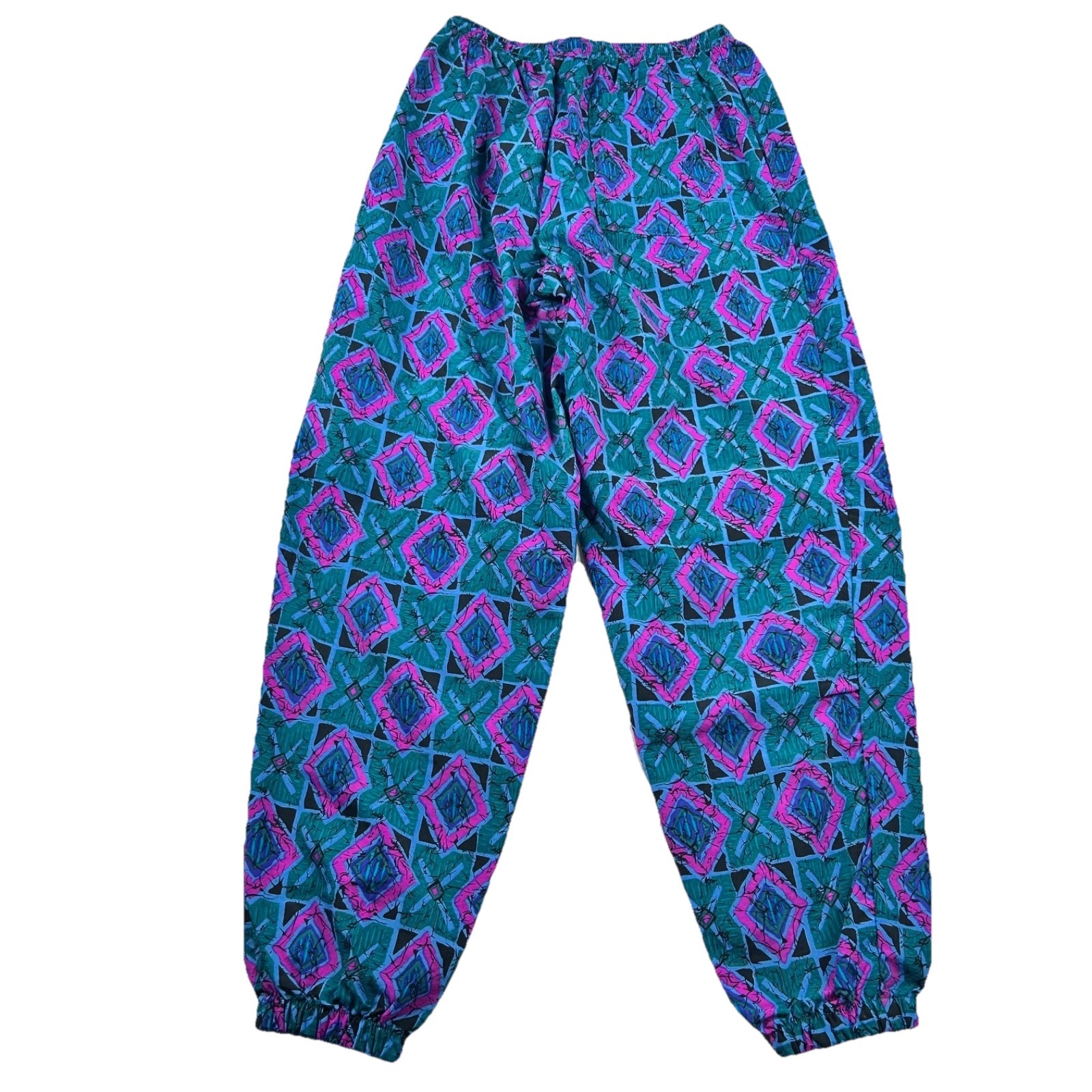 Vintage Sideout Pant Mens L Parachute Geometric Jams Hammer Beach Volleyball USA