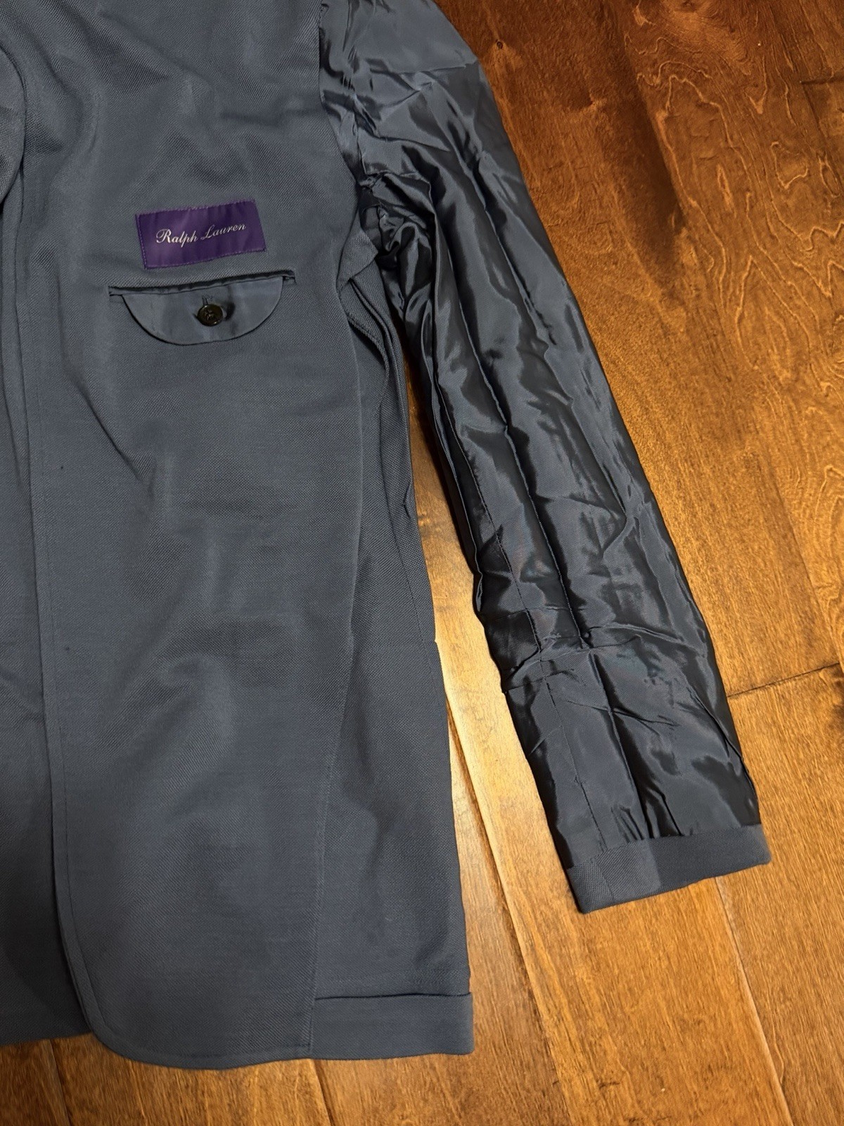 🔥NWT $1995 Ralph Lauren Purple Label Hadley Hand-Tailored Wool Piqué Blazer 38R