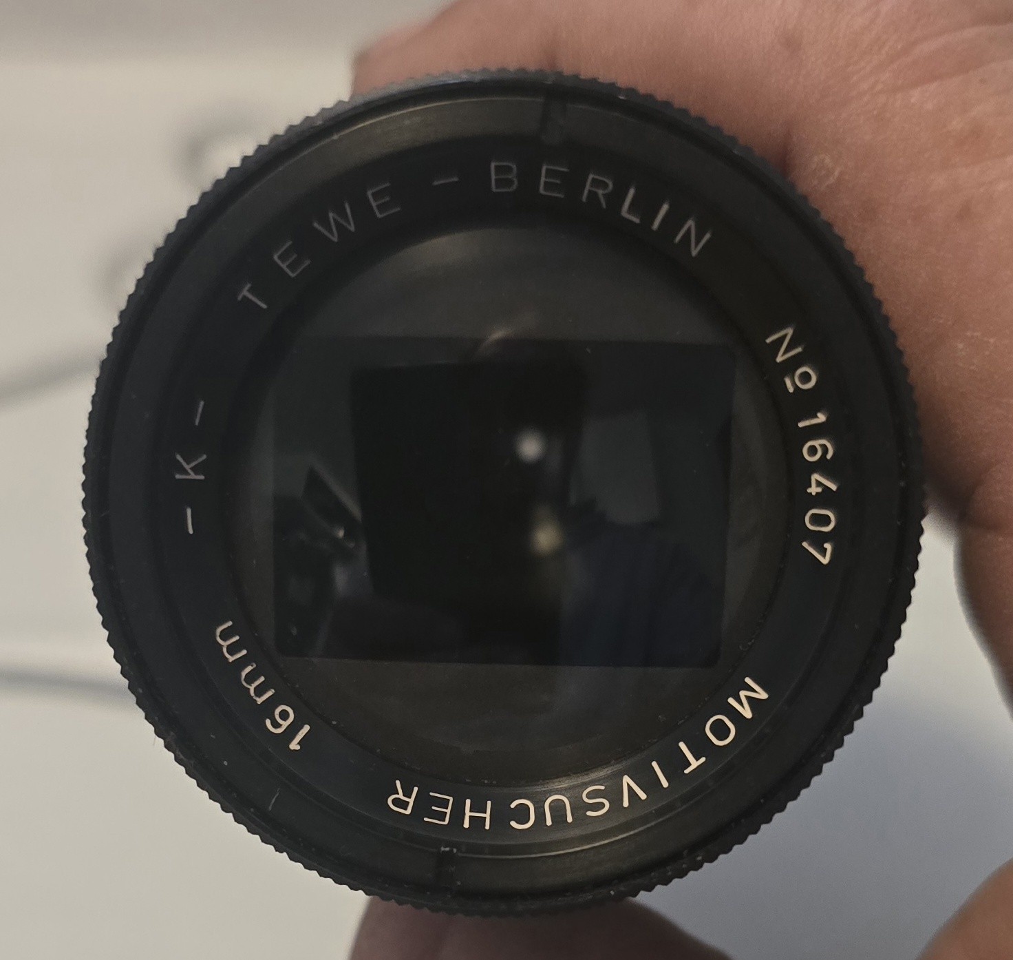 RARE TEWE-BERLIN MOTIVSUCHER 16mm Directors Viewfinder Made in Germany LOOK M09