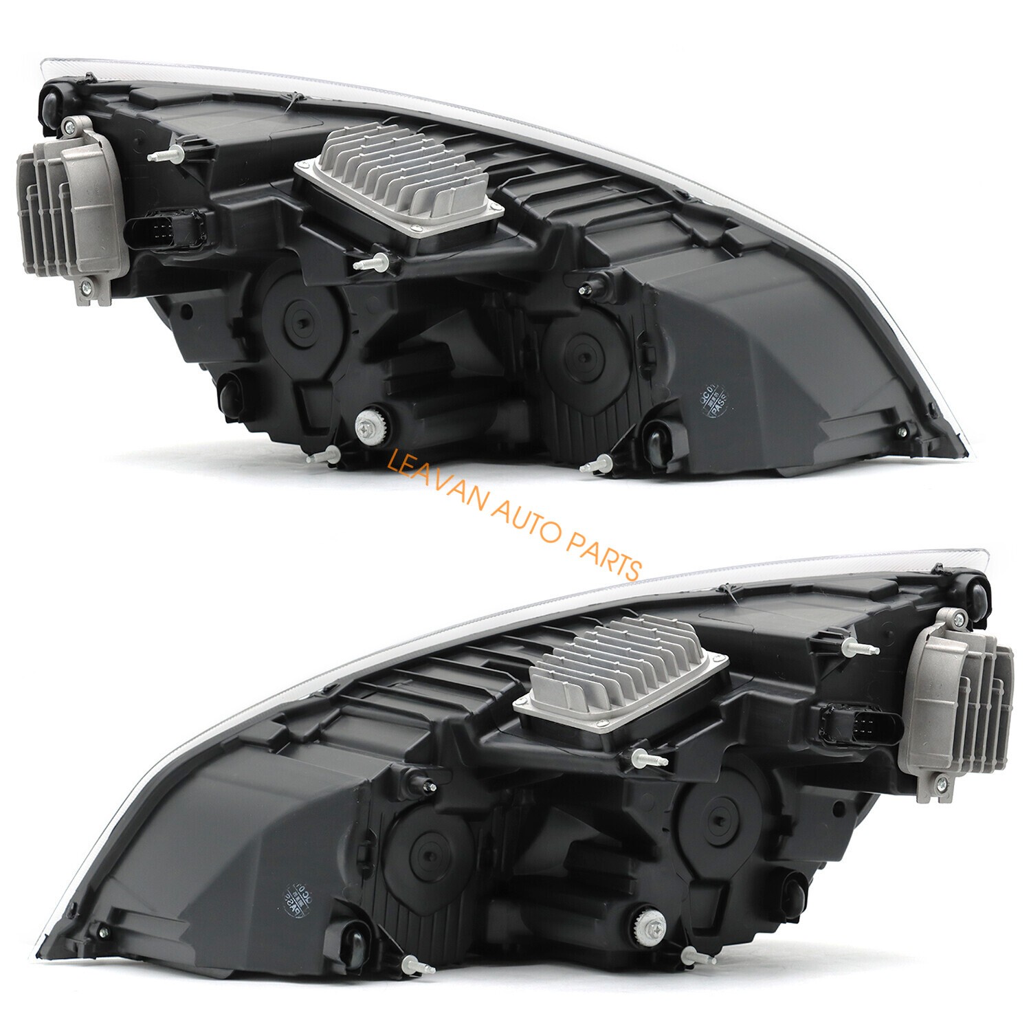 For 2018-2024 Freightliner Cascadia Full LED Black Housing Headlight Left Right