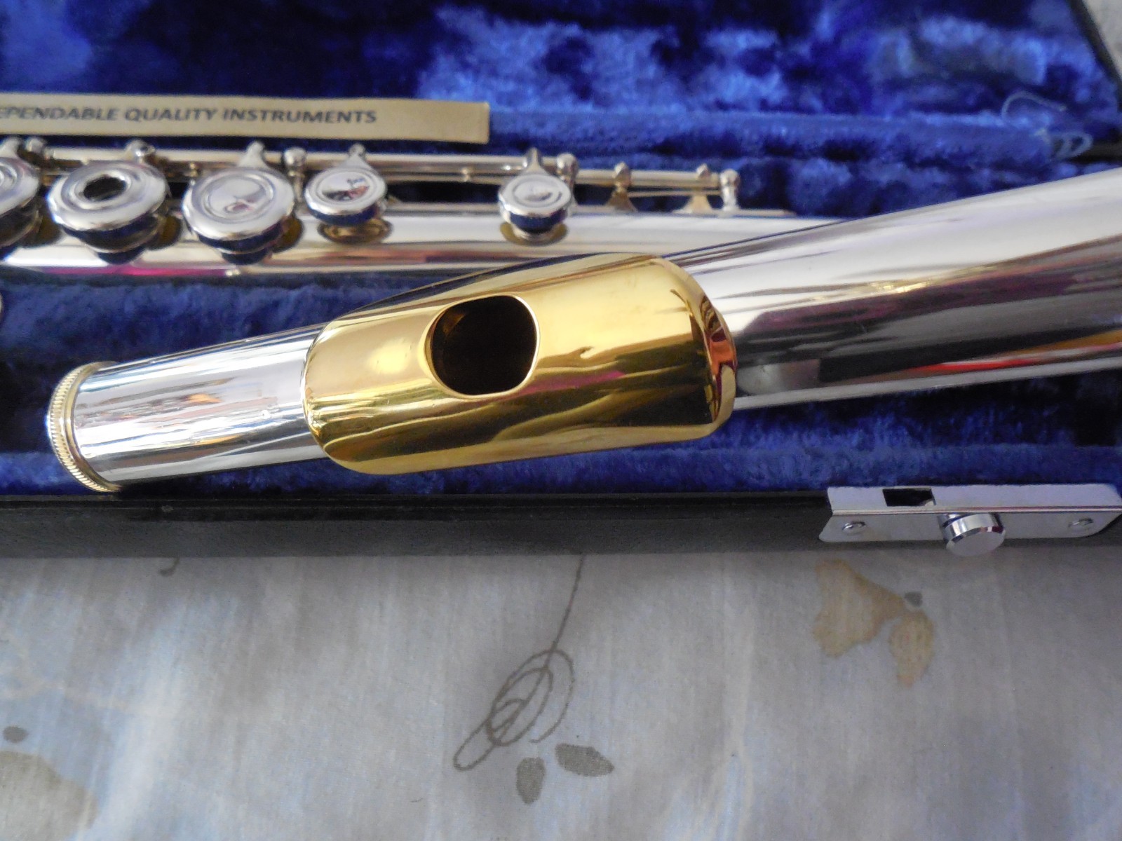 Emerson ELD Reconditioned Open Hole B Foot Sterling Silver Head Flute 3BSH