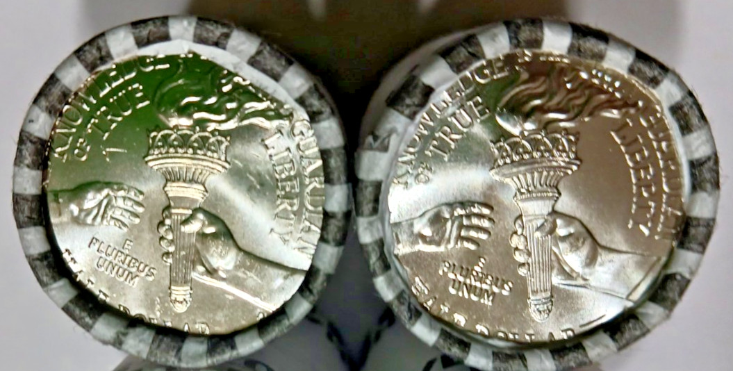 1 Roll each 2026 P Philadelphia & D Denver HALF DOLLARS. Mixed on ends.