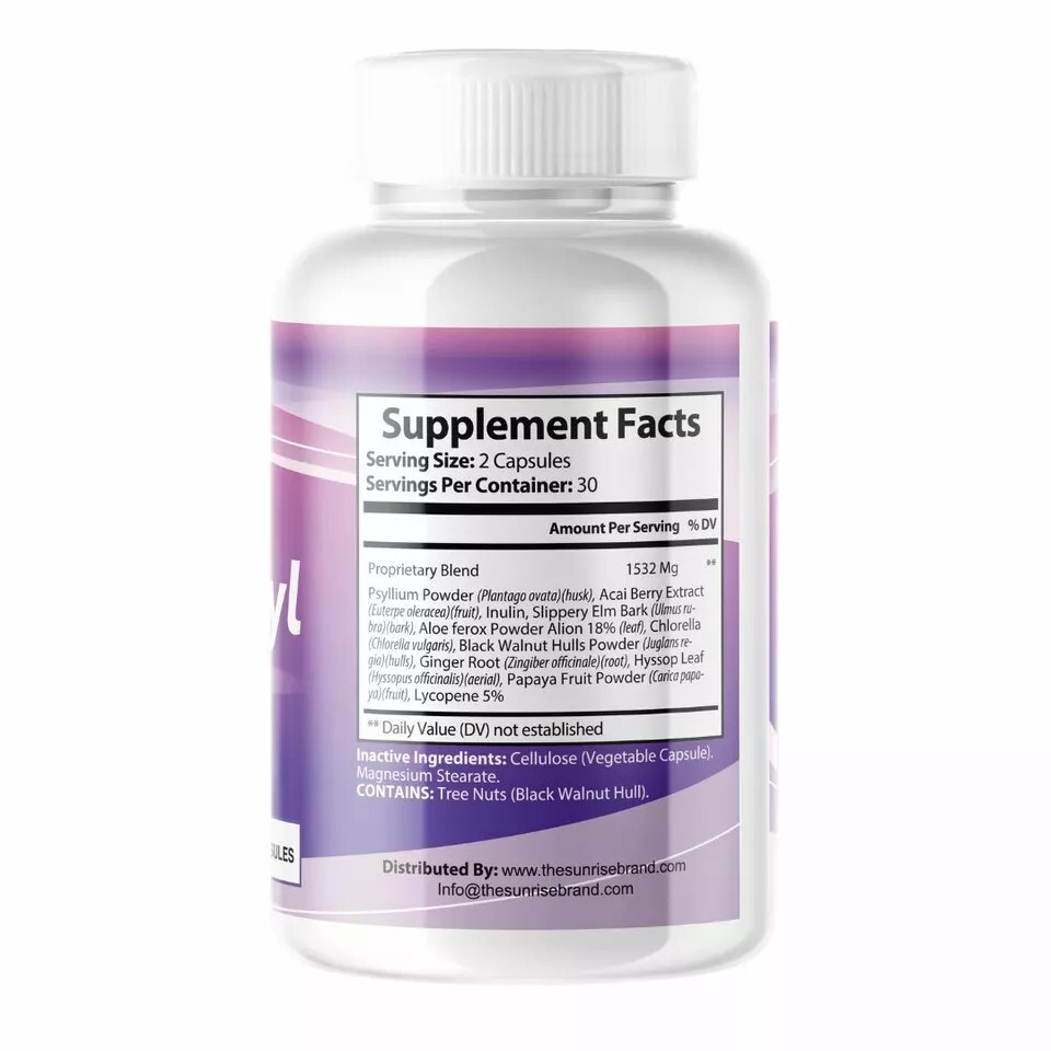 Herpesyl Pills Capsules Supplement Tablets Purple Bottle