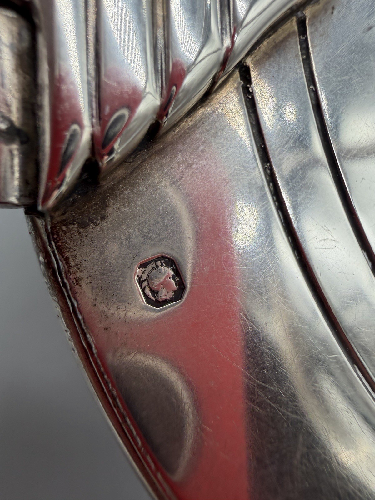 French Boulenger Art Deco Sterling Silver Cheese Serving Dish, 510 grams