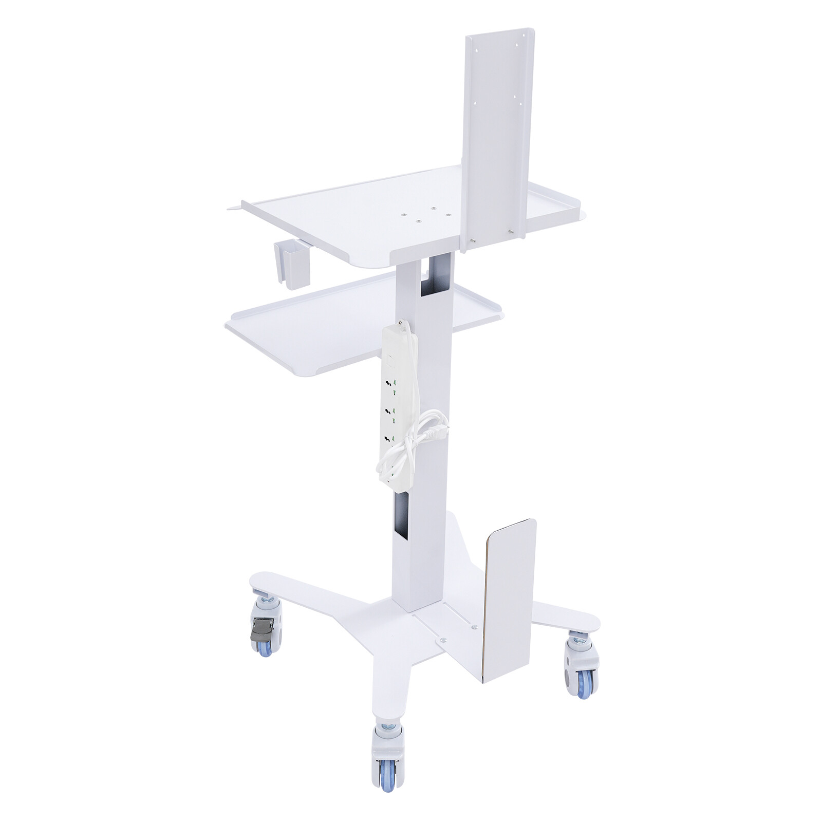 Adjustable Rolling Computer Cart for Home, Office & Medical Use