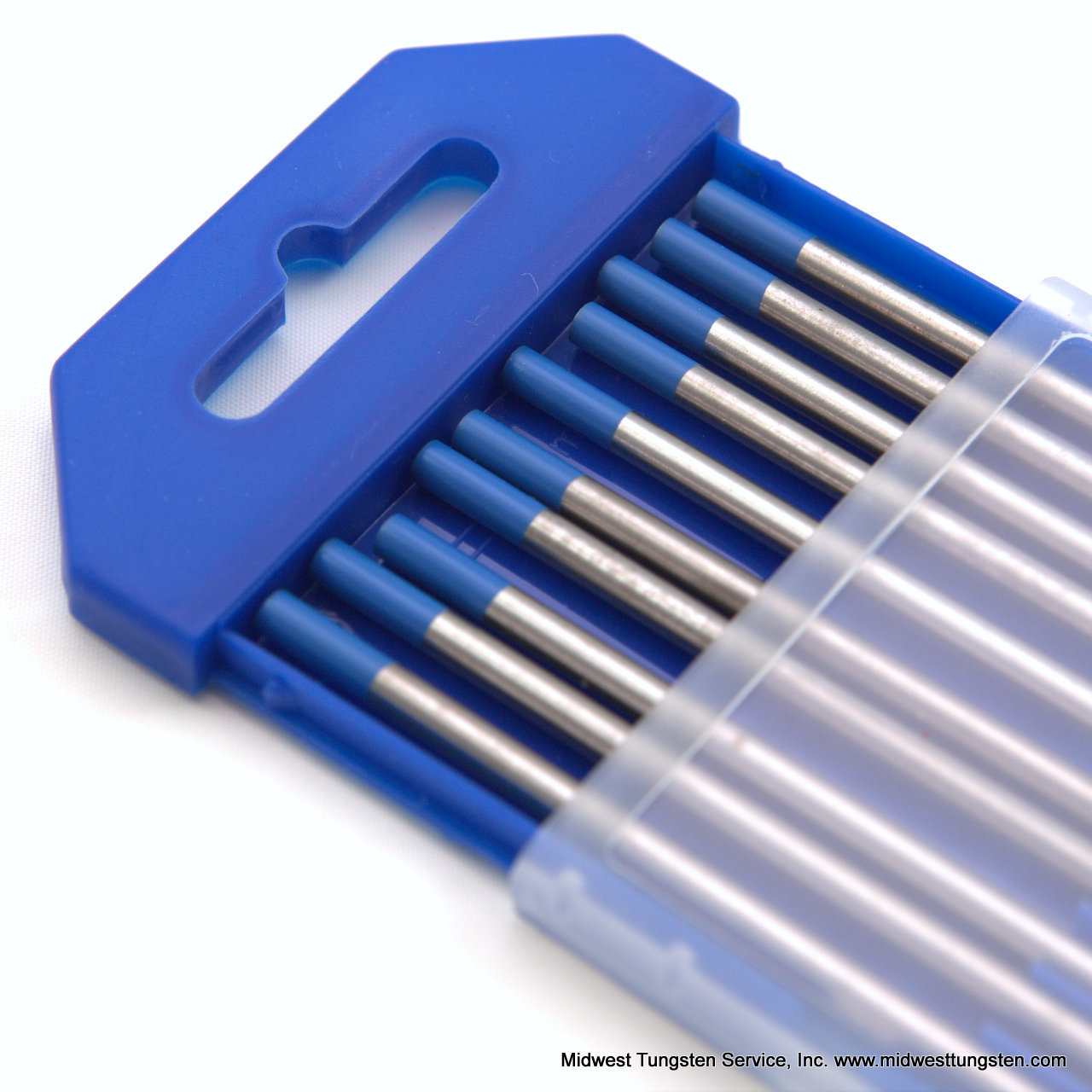 TIG Welding Tungsten Rod Electrodes 2% Lanthanated 1/8” x 7” (Blue, WL20) 10PK