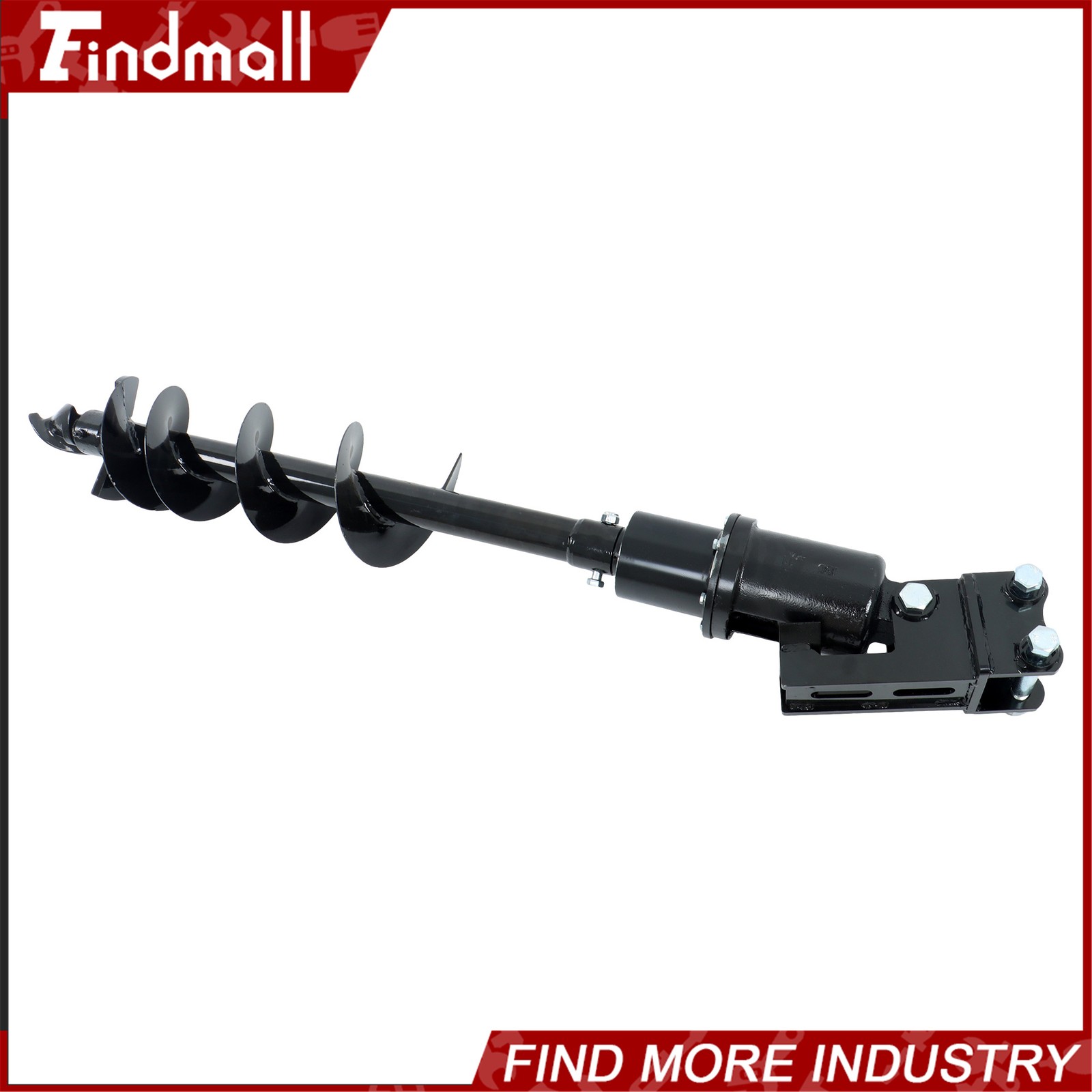 Findmall 200mm Auger Drill with Hoses for 1-1.5 Ton Mini Excavator
