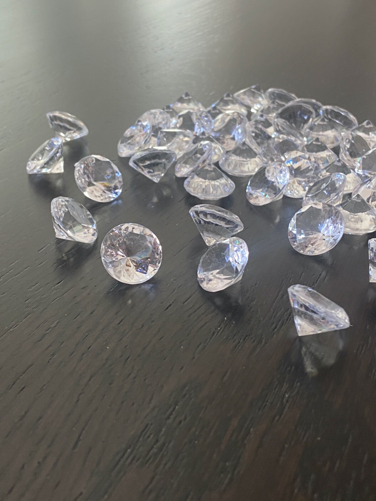 CLEAR 20MM ACRYLIC Plastic DIAMOND Shape Gems Choose Amount