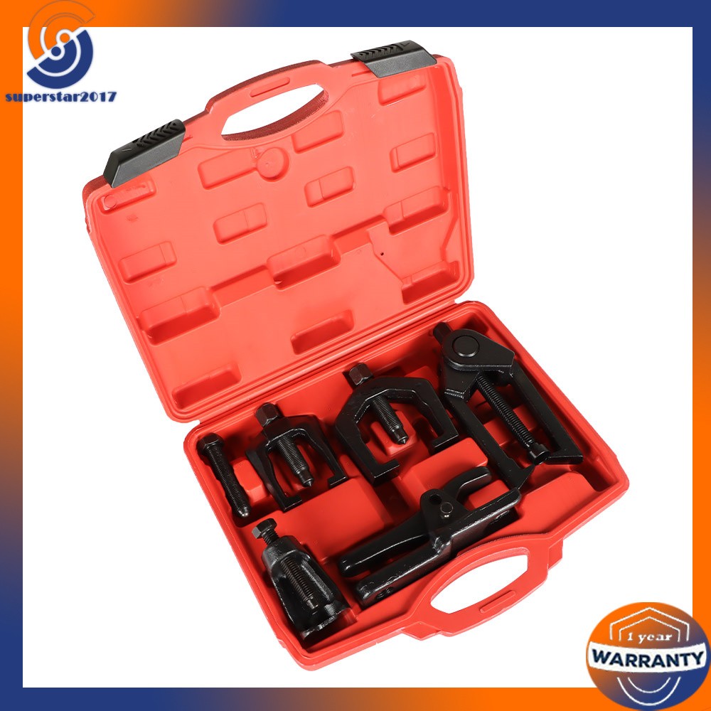 Front End Service Kit 6Pcs Pitman Arm Puller Ball Joint Tie Rod Removal Tool Kit