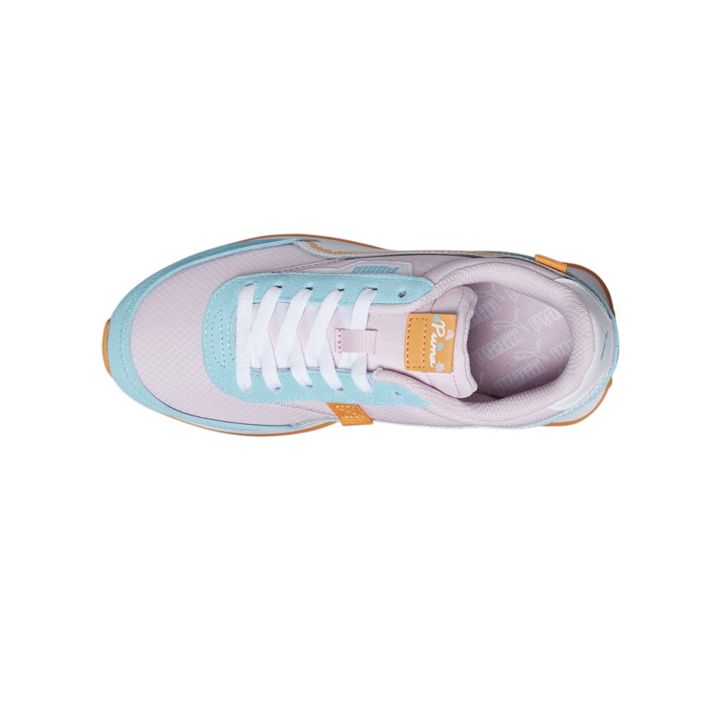 PUMA Future Rider Spring Sketchbook Lace Up Youth Girls Blue, Pink Sneakers Cas
